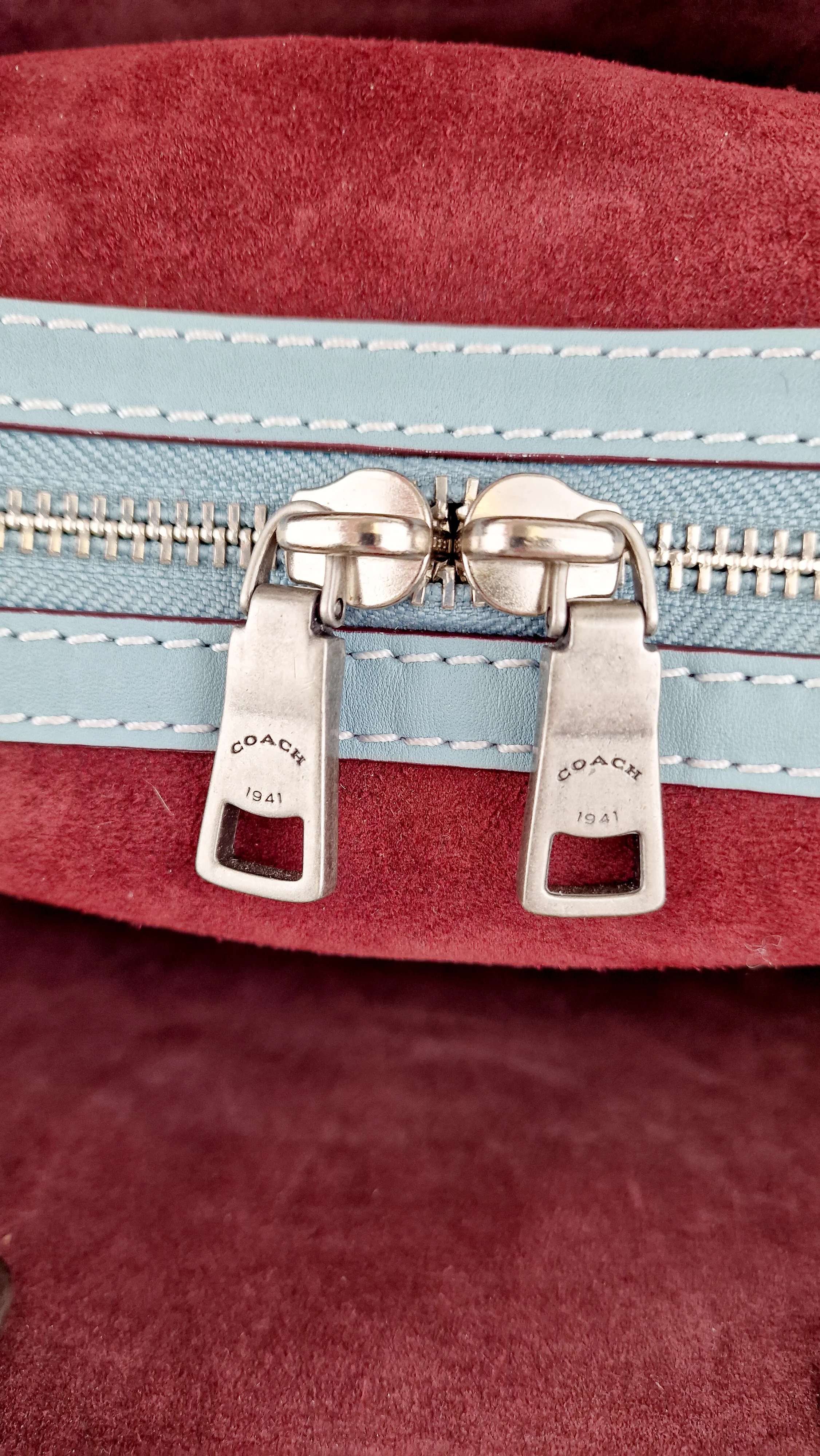 Coach 1941 Rogue 31 in Steel Blue Nickel Silver Hardware - Shoulder Bag Satchel - Coach 38124 - Image 13