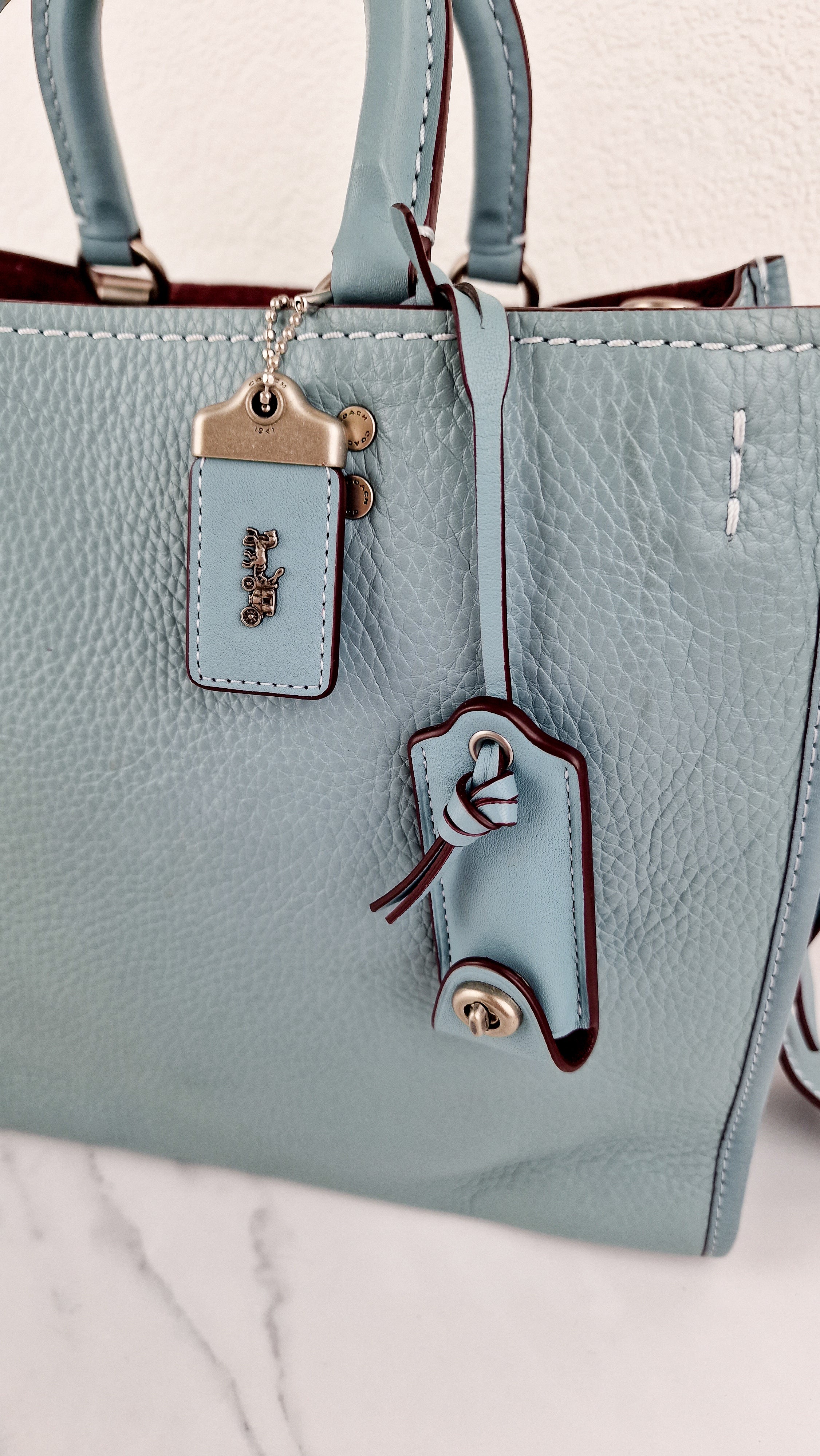 Coach 1941 Rogue 31 in Steel Blue Nickel Silver Hardware - Shoulder Bag Satchel - Coach 38124 - Image 2