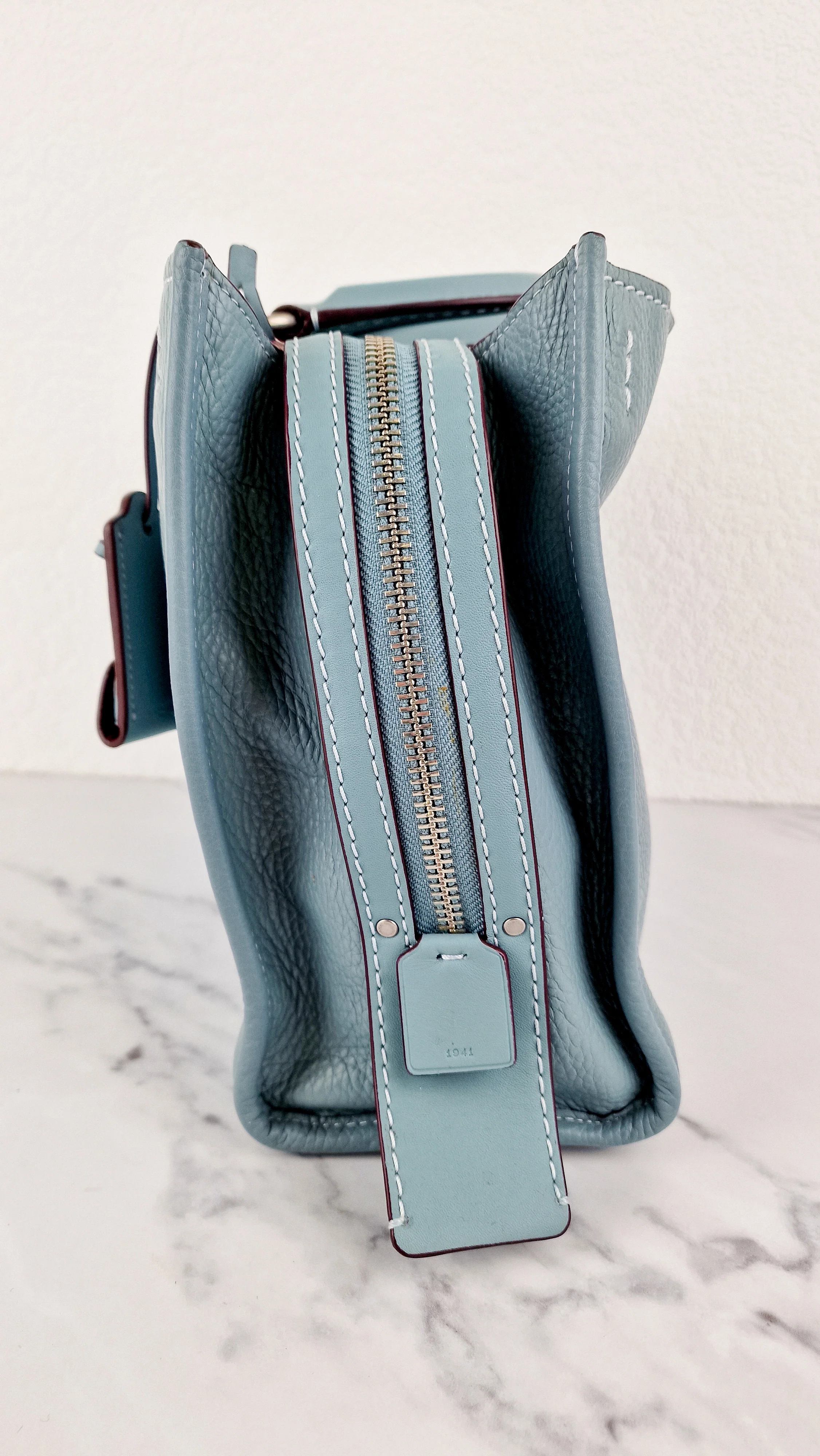 Coach 1941 Rogue 31 in Steel Blue Nickel Silver Hardware - Shoulder Bag Satchel - Coach 38124 - Image 5