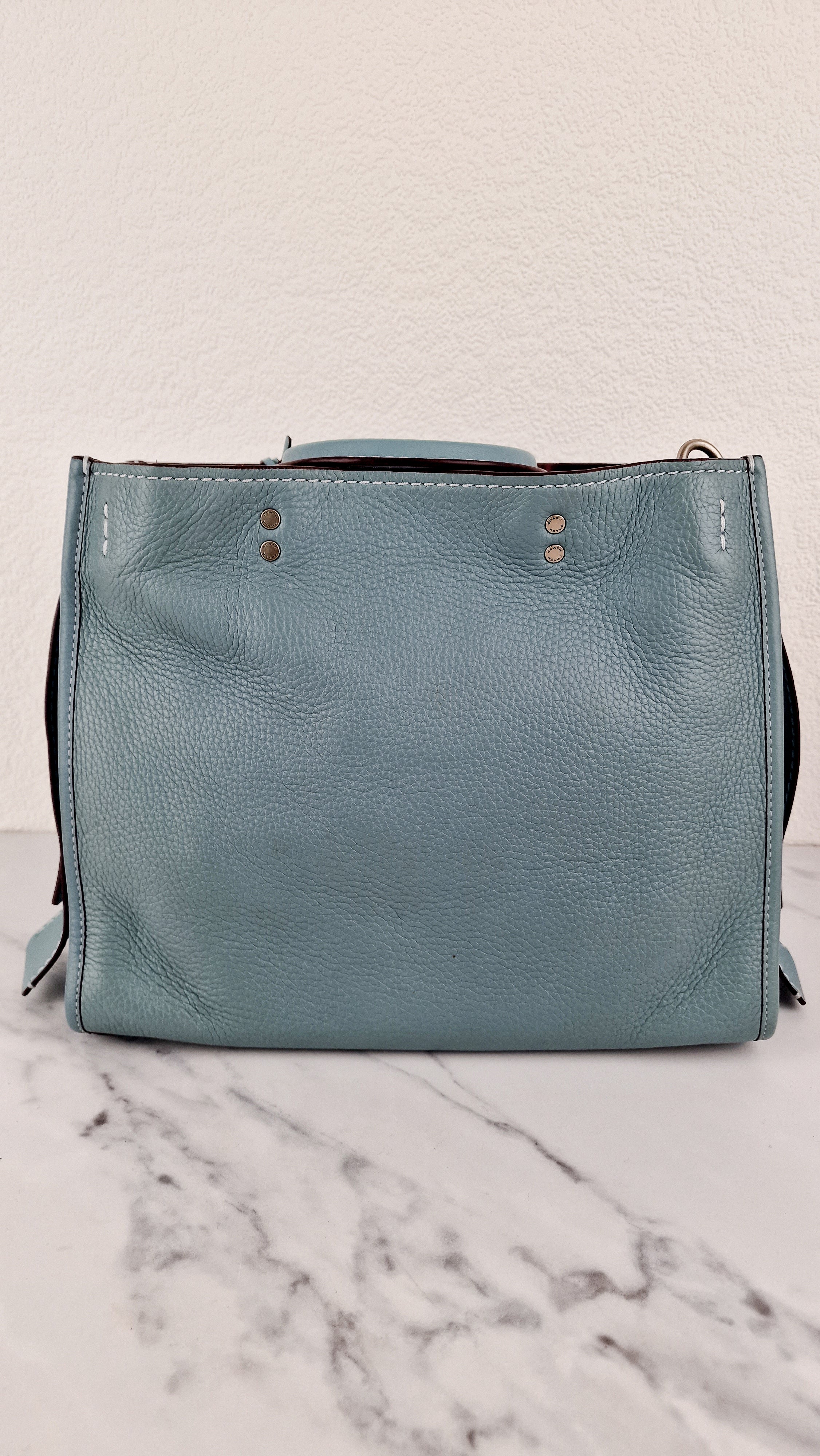 Coach 1941 Rogue 31 in Steel Blue Nickel Silver Hardware - Shoulder Bag Satchel - Coach 38124 - Image 7