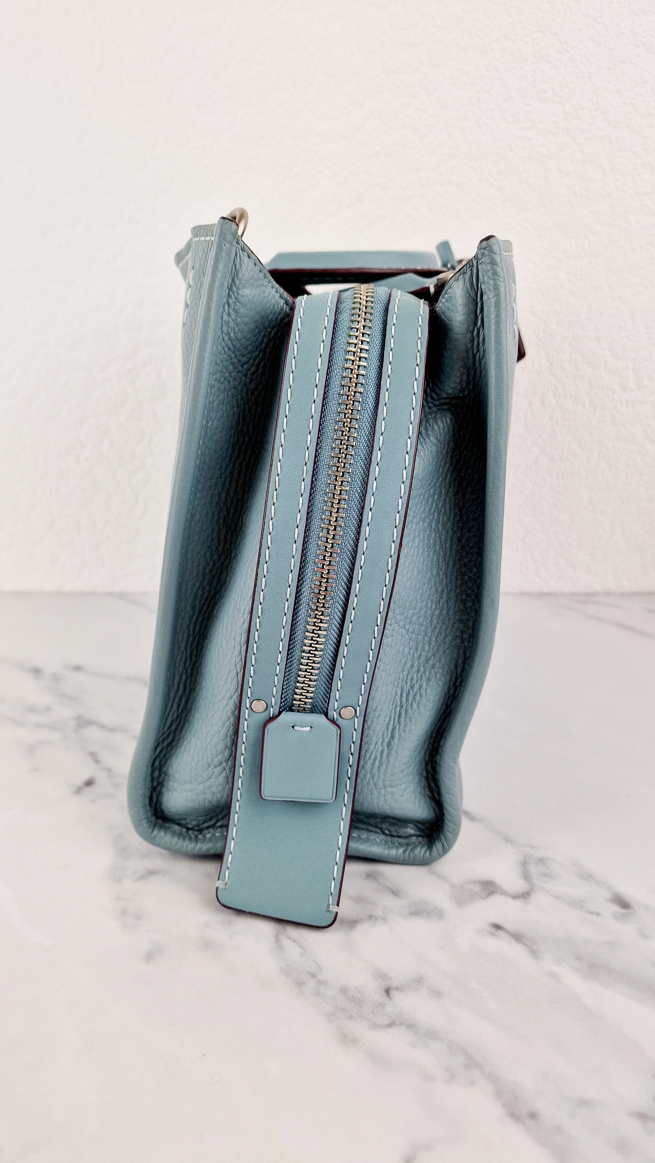 Coach 1941 Rogue 31 in Steel Blue Nickel Silver Hardware - Shoulder Bag Satchel - Coach 38124 - Image 8