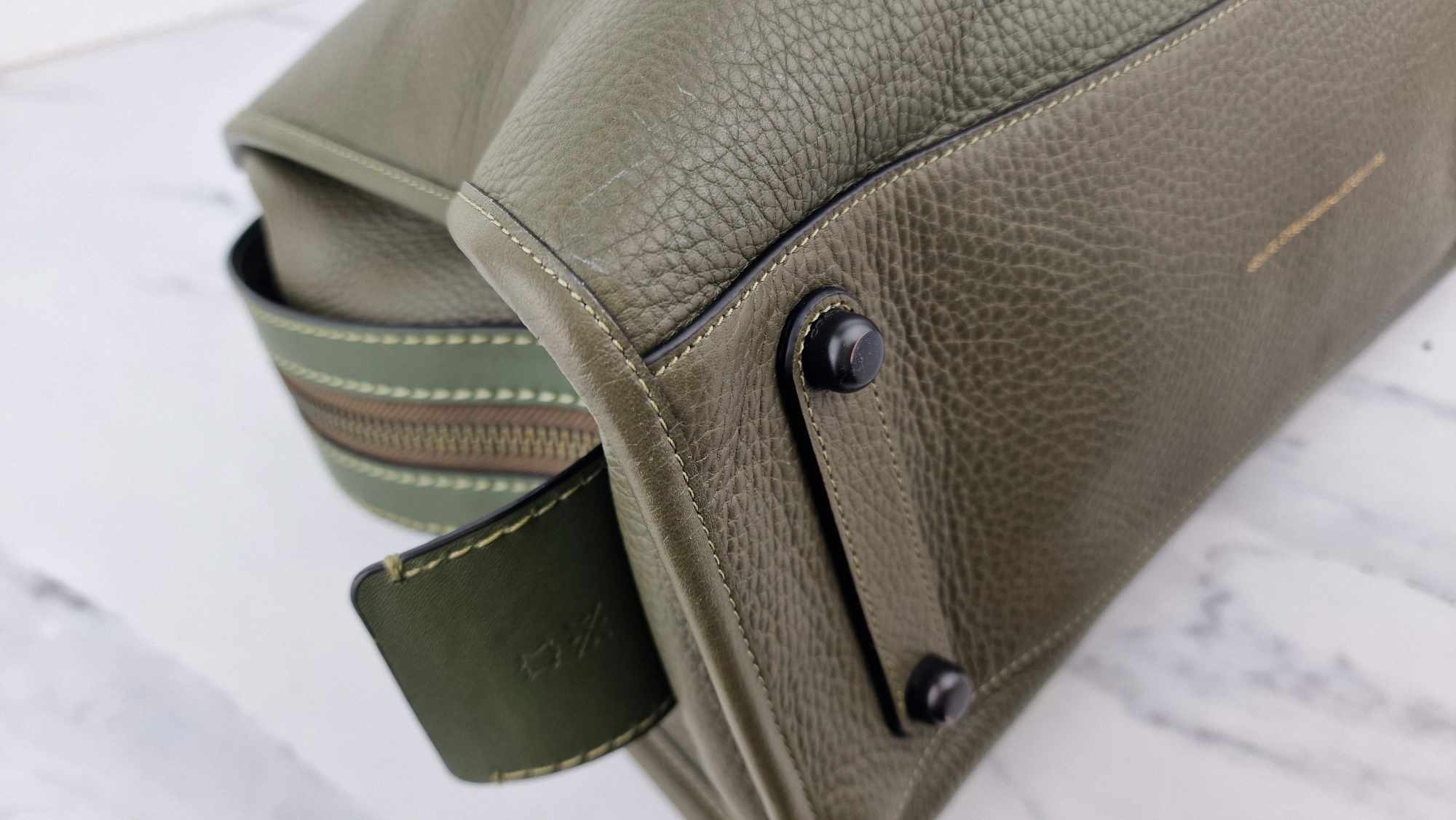 Coach 1941 Rogue 36 in Army Green Olive with Genuine Snakeskin Handles - Shoulder Bag Handbag - Coach 58965 - Image 17