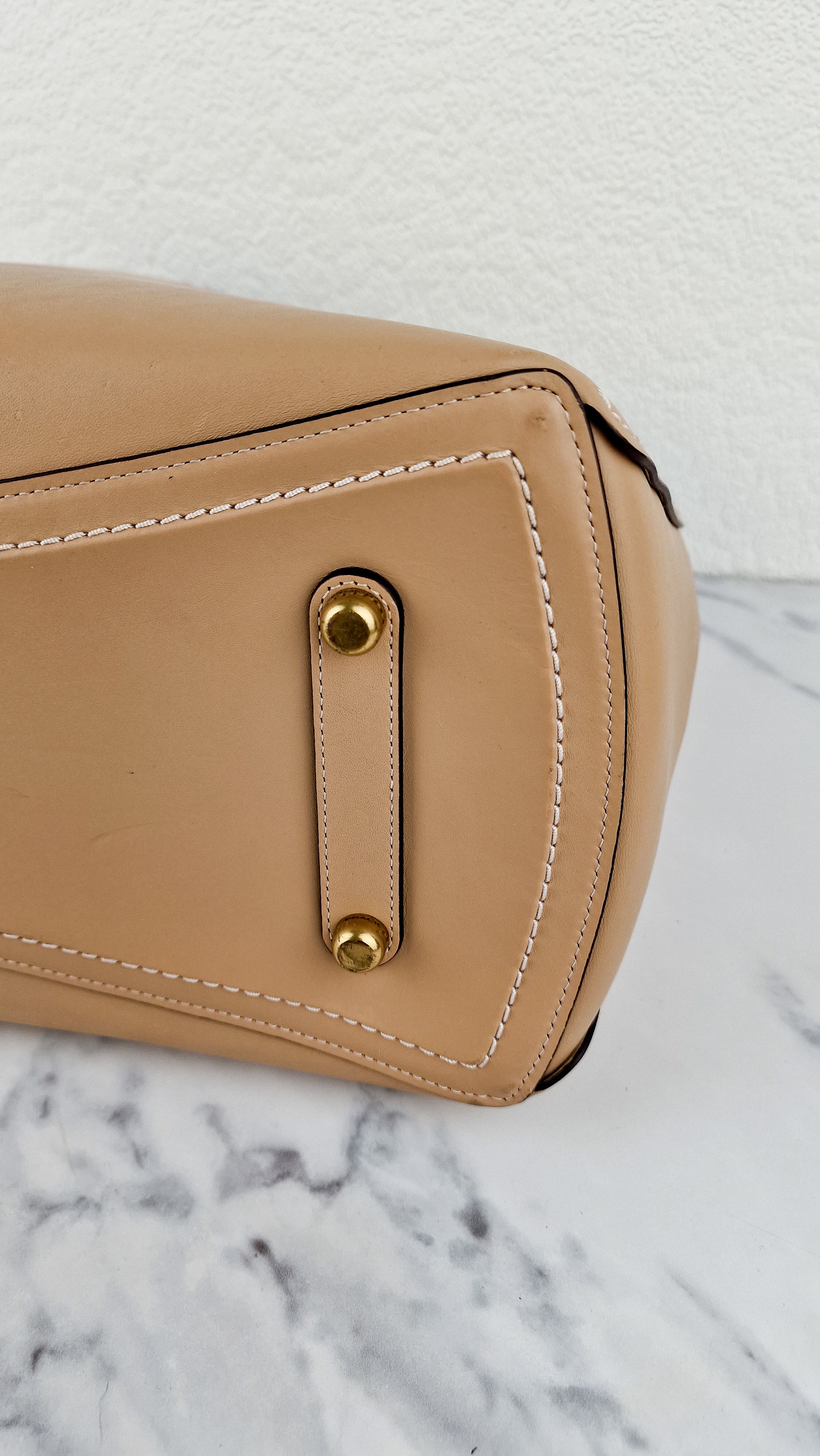 Coach 1941 Rogue Tote Bag With Floral Bow Lining in Beechwood Smooth Leather Handbag Shoulder Bag - Coach 28430 - Image 14