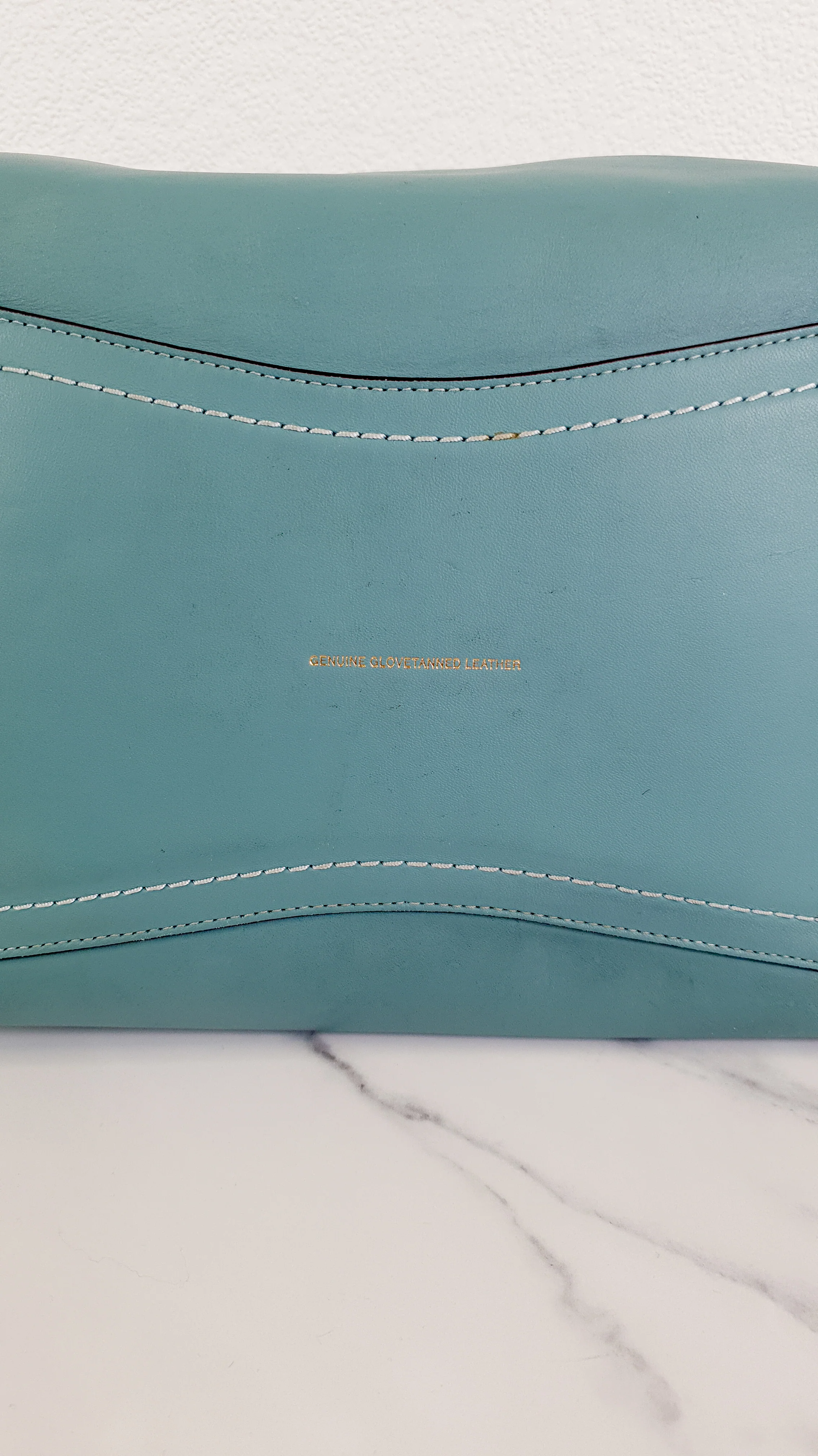 Coach 1941 Rogue Tote Bag With Links in Steel Blue Smooth Leather Handbag Shoulder Bag - Coach 86809 - Image 16