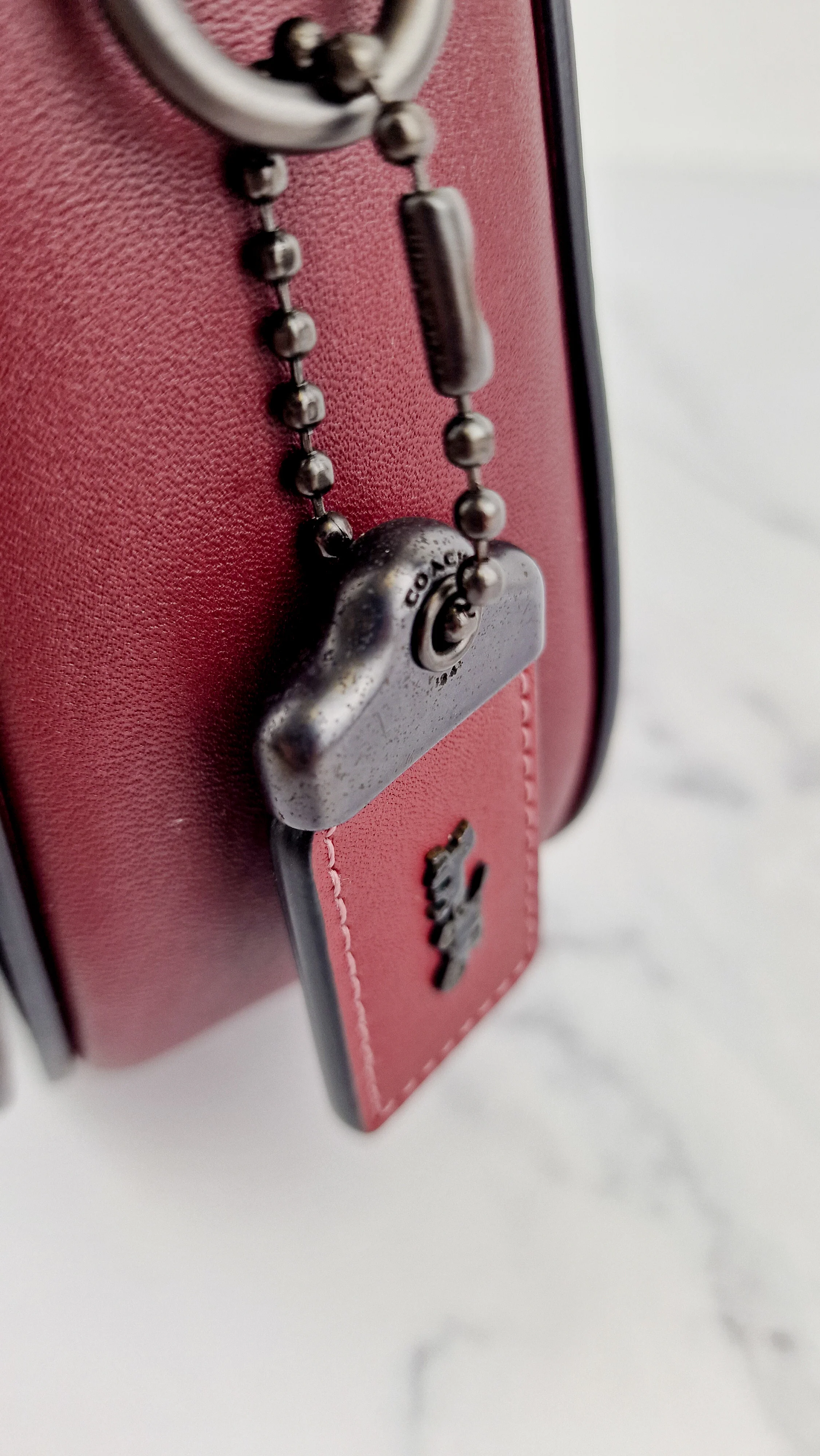 Coach 1941 Saddle 23 Bag in Burgundy Smooth Leather - Crossbody Shoulder Bag Red Brown - Coach 55036 - Image 17