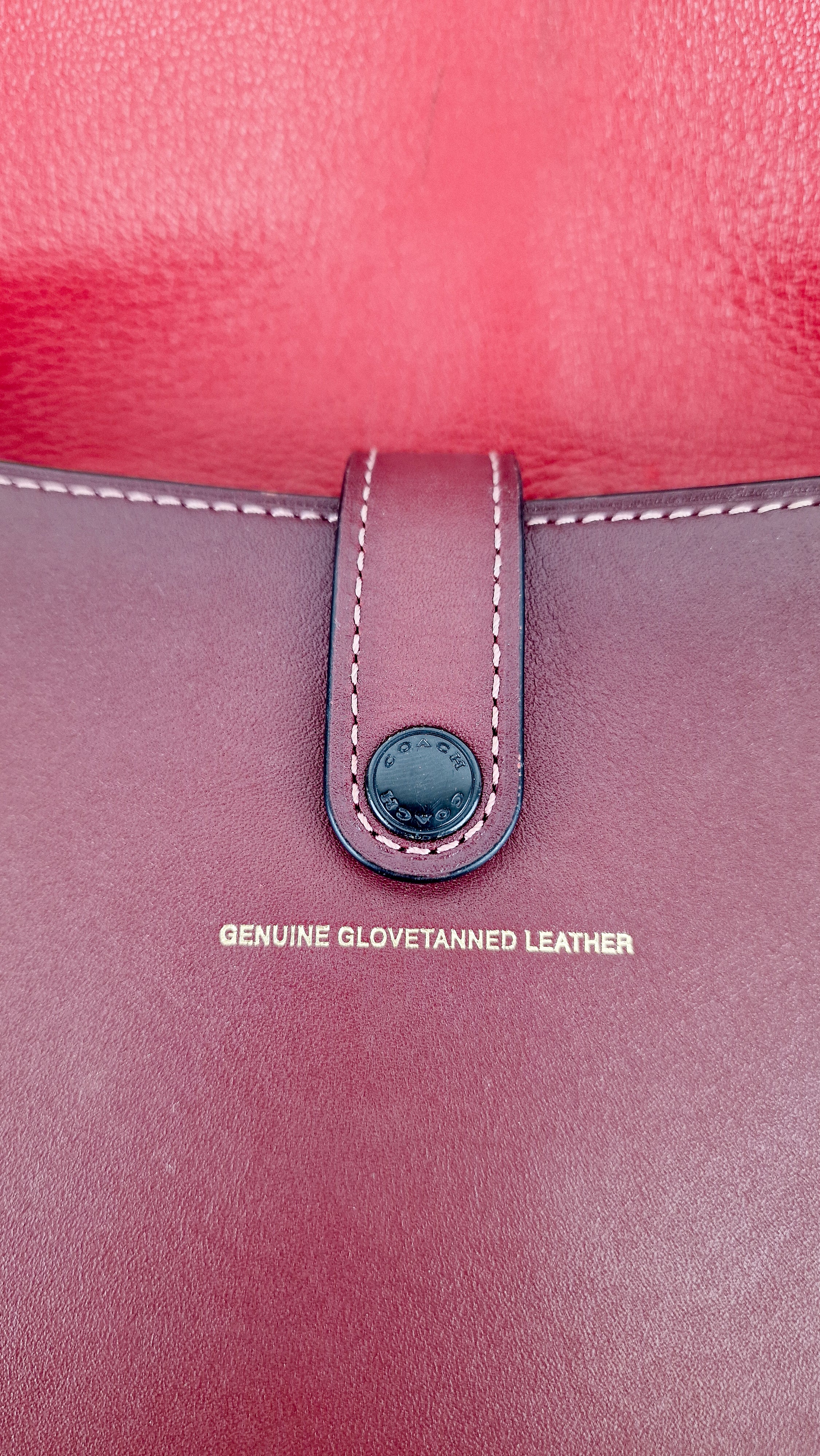 Coach 1941 Saddle 23 Bag in Burgundy Smooth Leather - Crossbody Shoulder Bag Red - Coach 55036 - Image 12