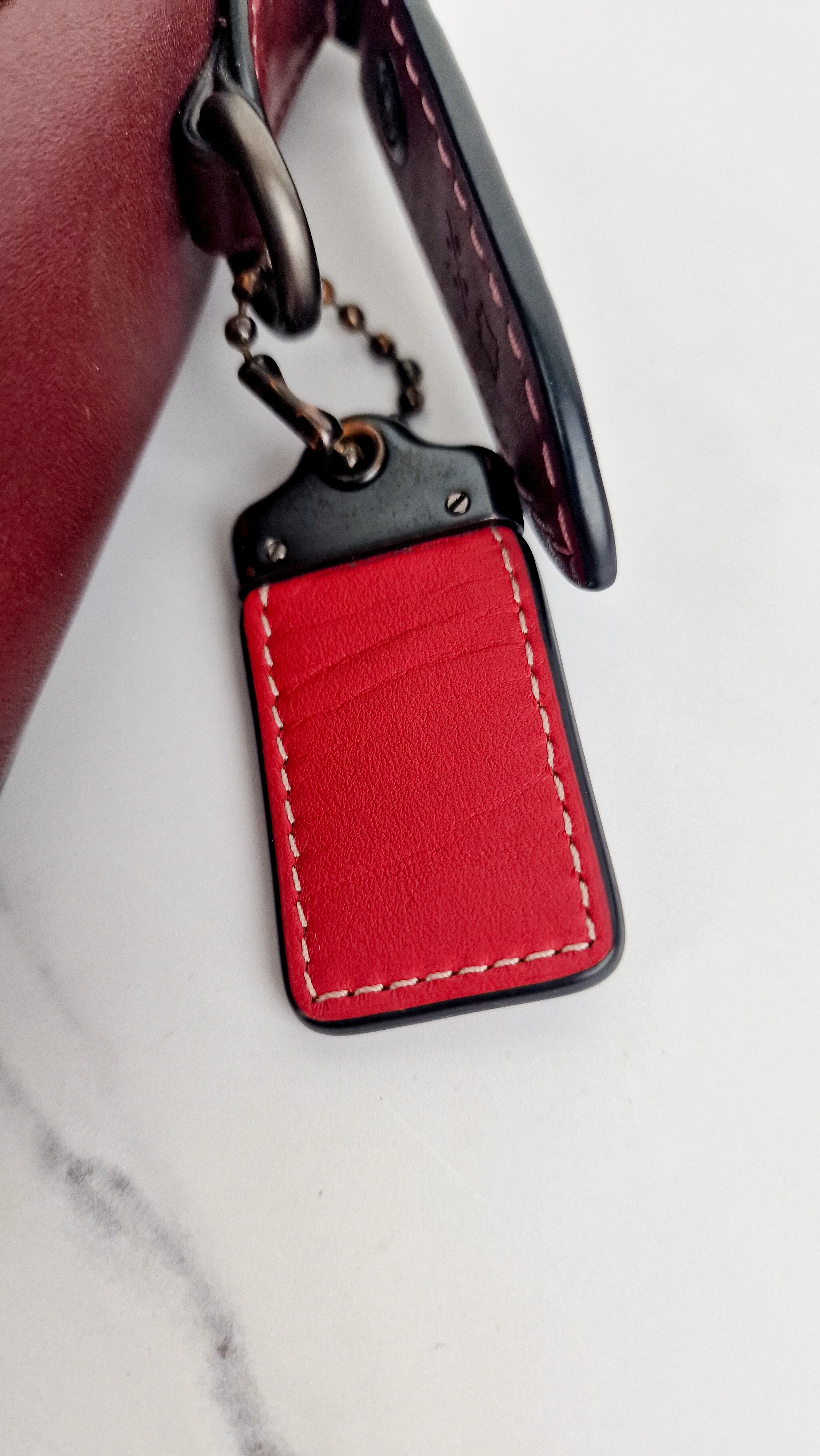 Coach 1941 Saddle 23 Bag in Burgundy Smooth Leather - Crossbody Shoulder Bag Red - Coach 55036 - Image 9