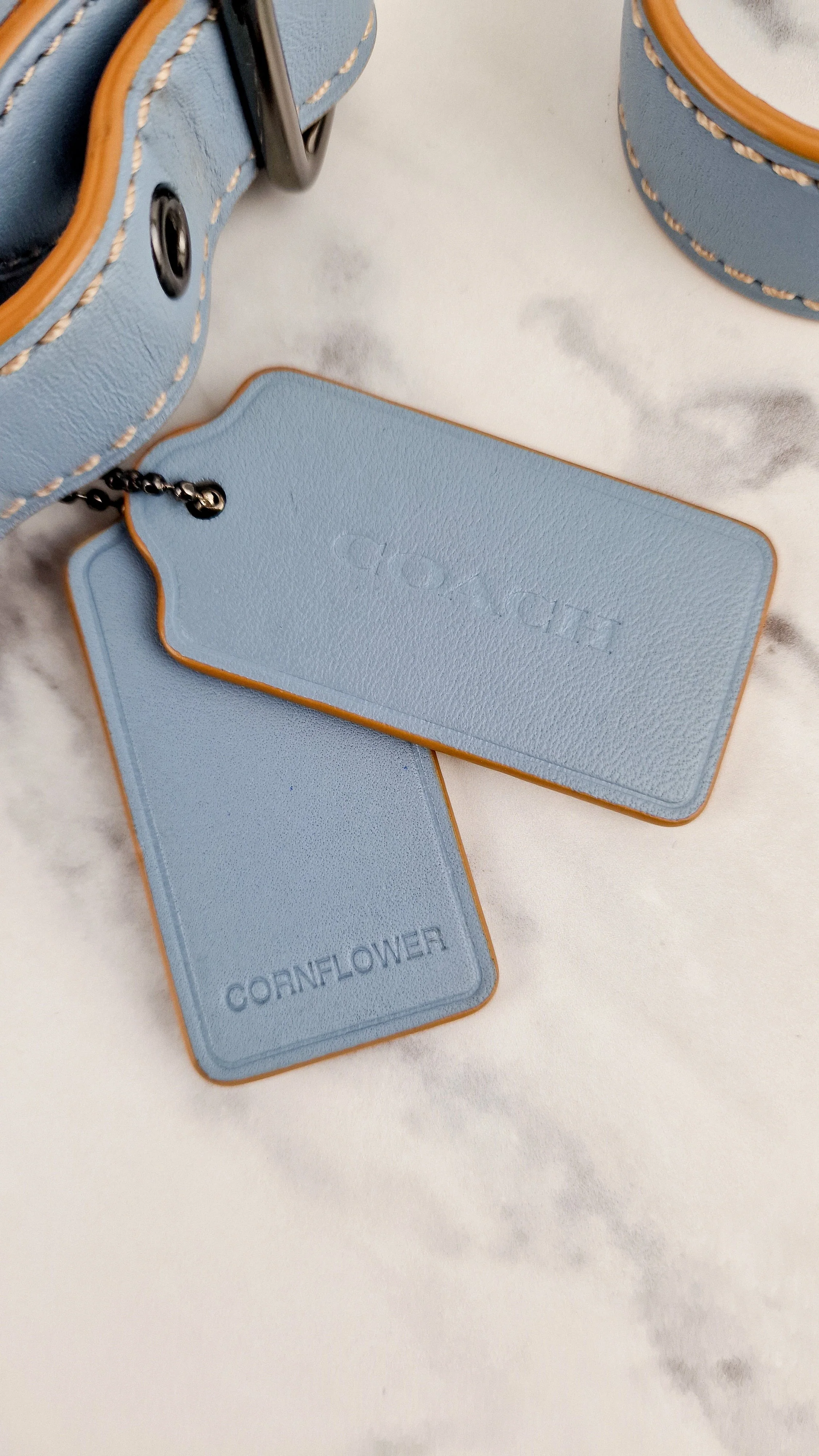 Coach 1941 Saddle 23 Bag in Cornflower Blue Smooth Leather - 75th Anniversary Limited Edition - Coach 37875 - Image 14