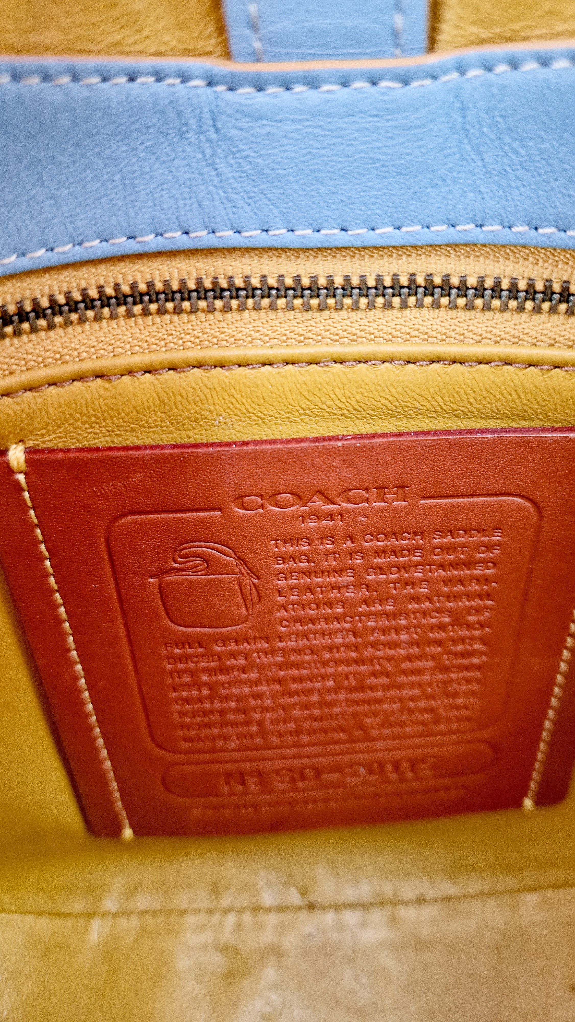 Coach 1941 Saddle 23 Bag in Cornflower Blue Smooth Leather Crossbody Shoulder Bag - Coach 55036 - Image 16