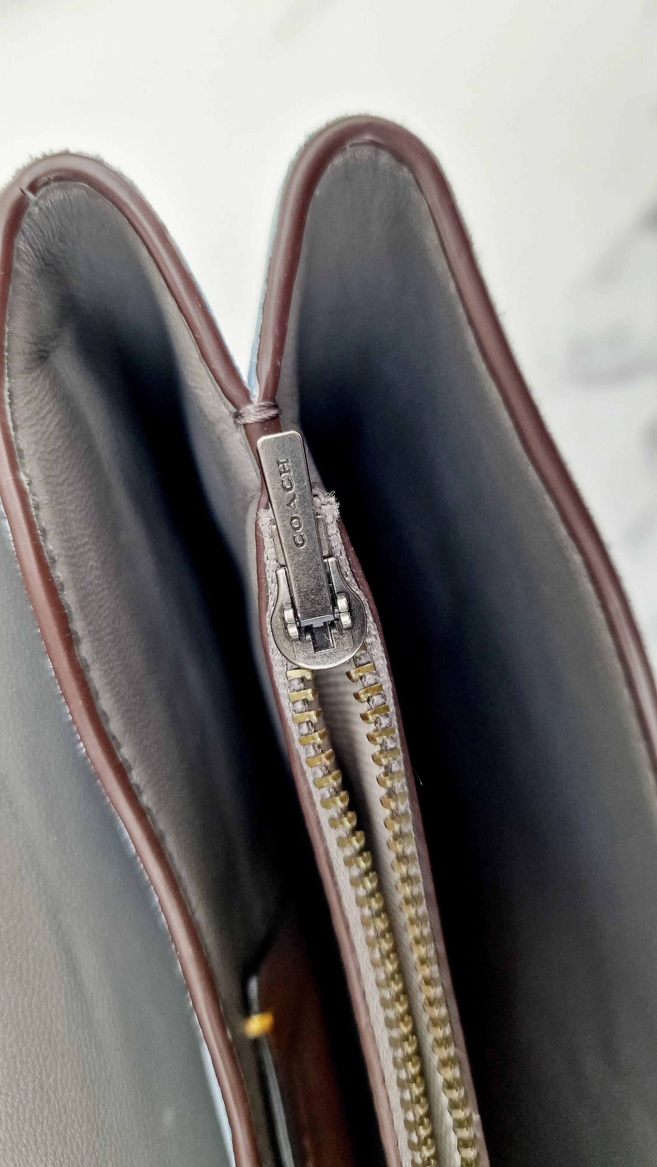 Coach 1941 Swagger Crossbody Chambray Blue Suede & Smooth Leather - Clutch Shoulder Bag Coach 25833 - Image 13