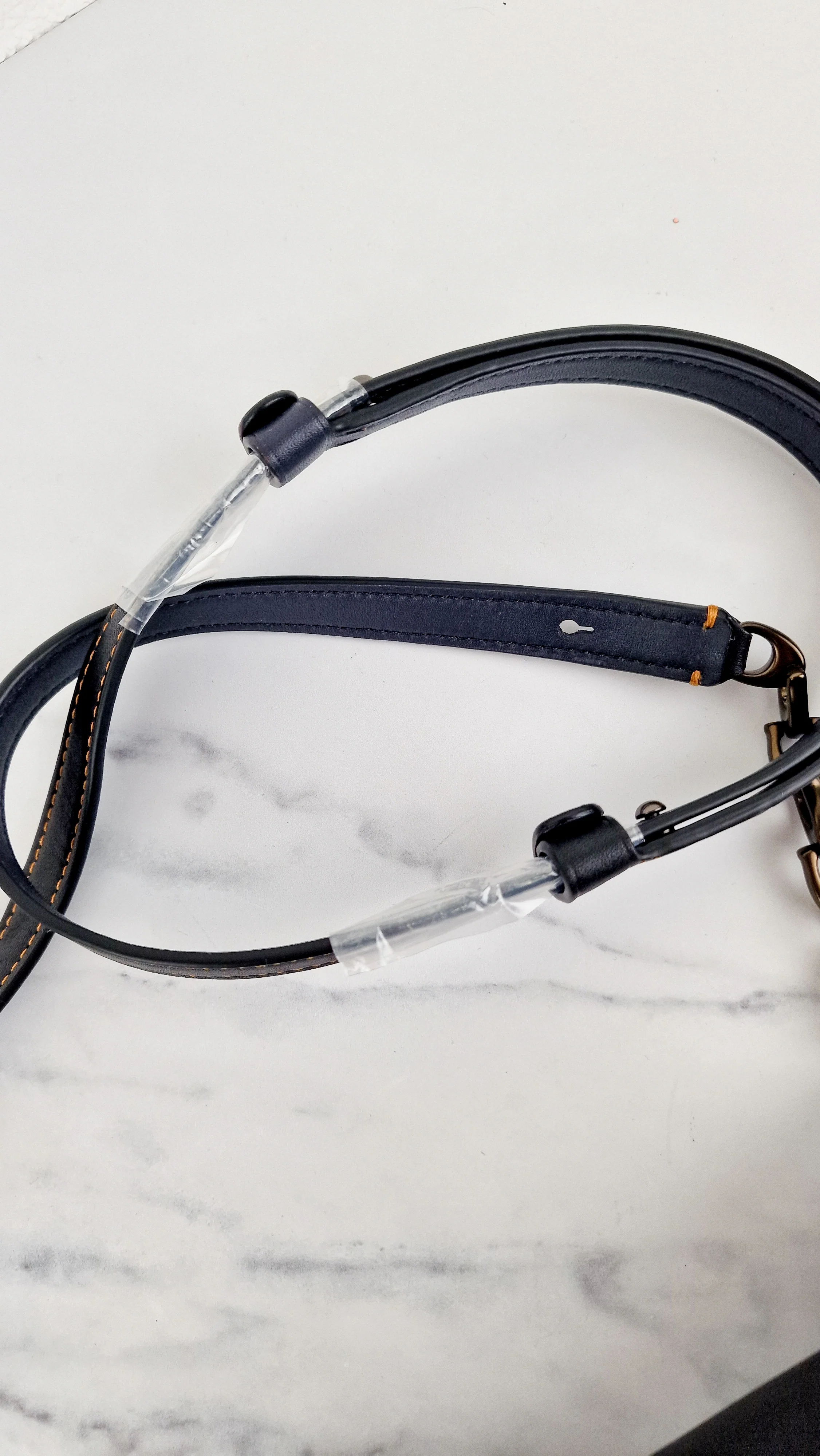 Coach 1941 Swagger Crossbody in Dark Blue Colorblock Smooth Leather Coach 25833 - Image 11