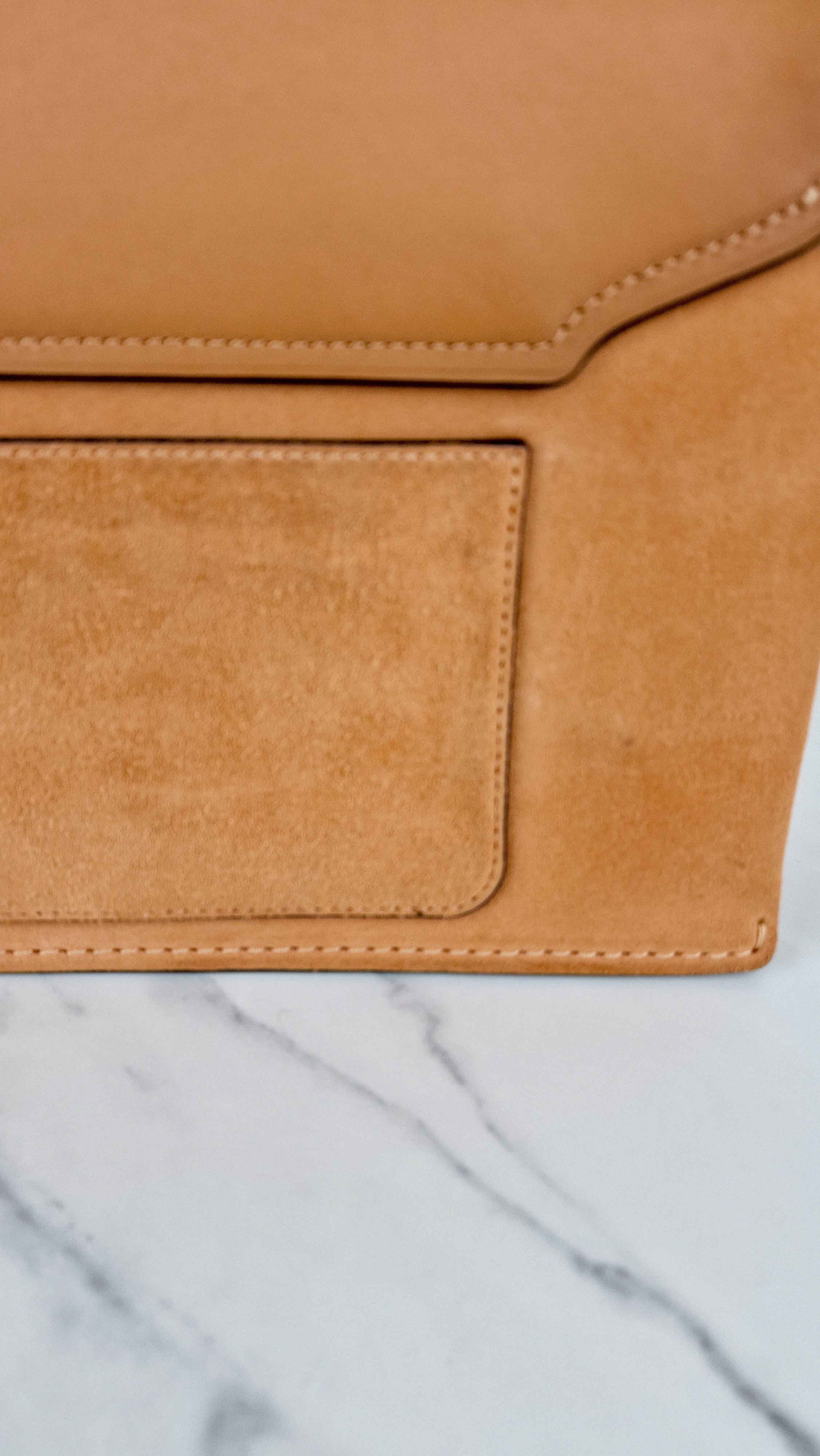 Coach 1941 Swagger Crossbody in Apricot Sand Orange Suede & Smooth Leather - Clutch Shoulder Bag- Coach 25833 - Image 7