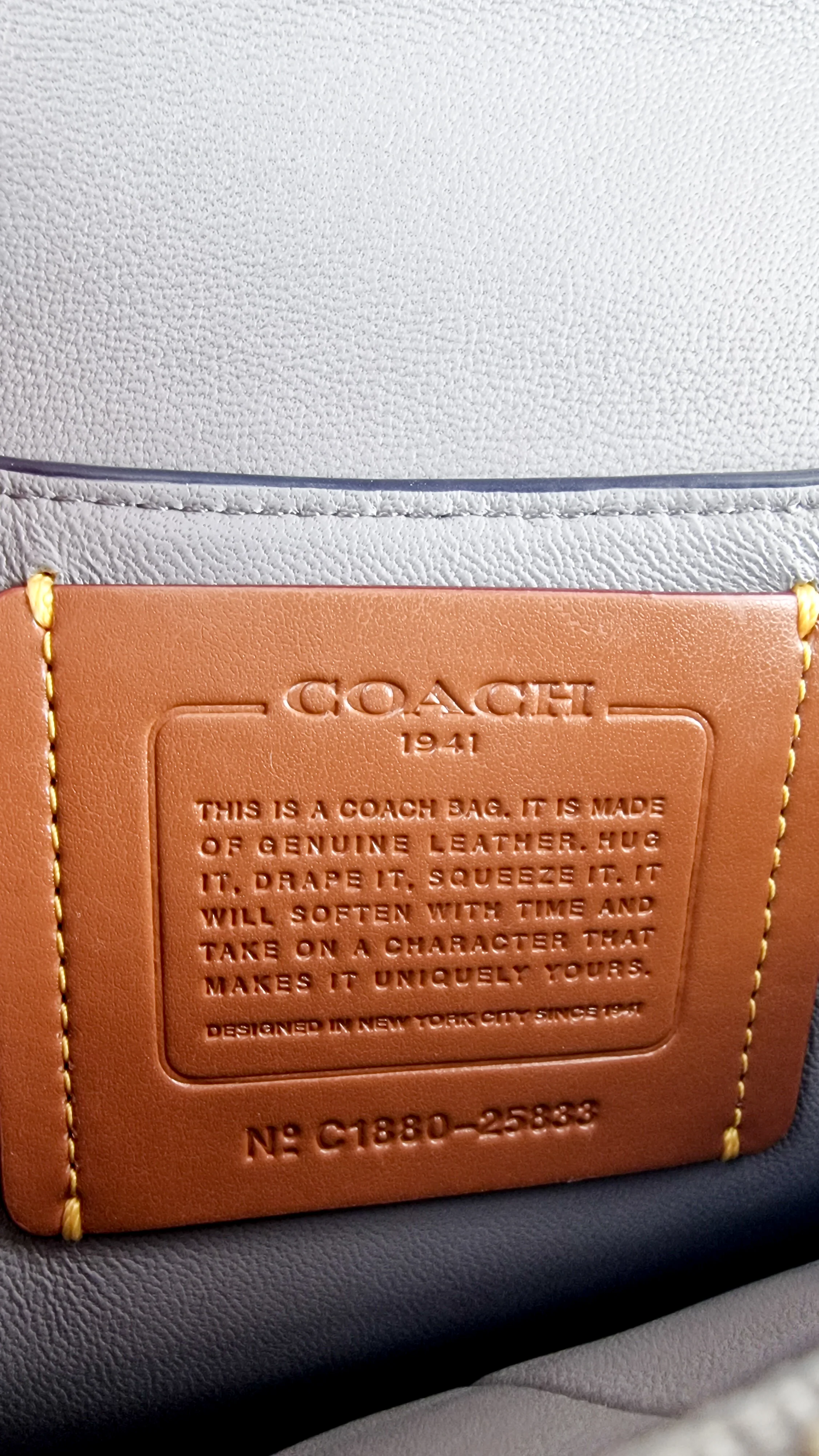 Coach 1941 Swagger Crossbody in Chambray Blue Suede & Smooth Leather - Clutch Shoulder Bag- Coach 25833 - Image 15