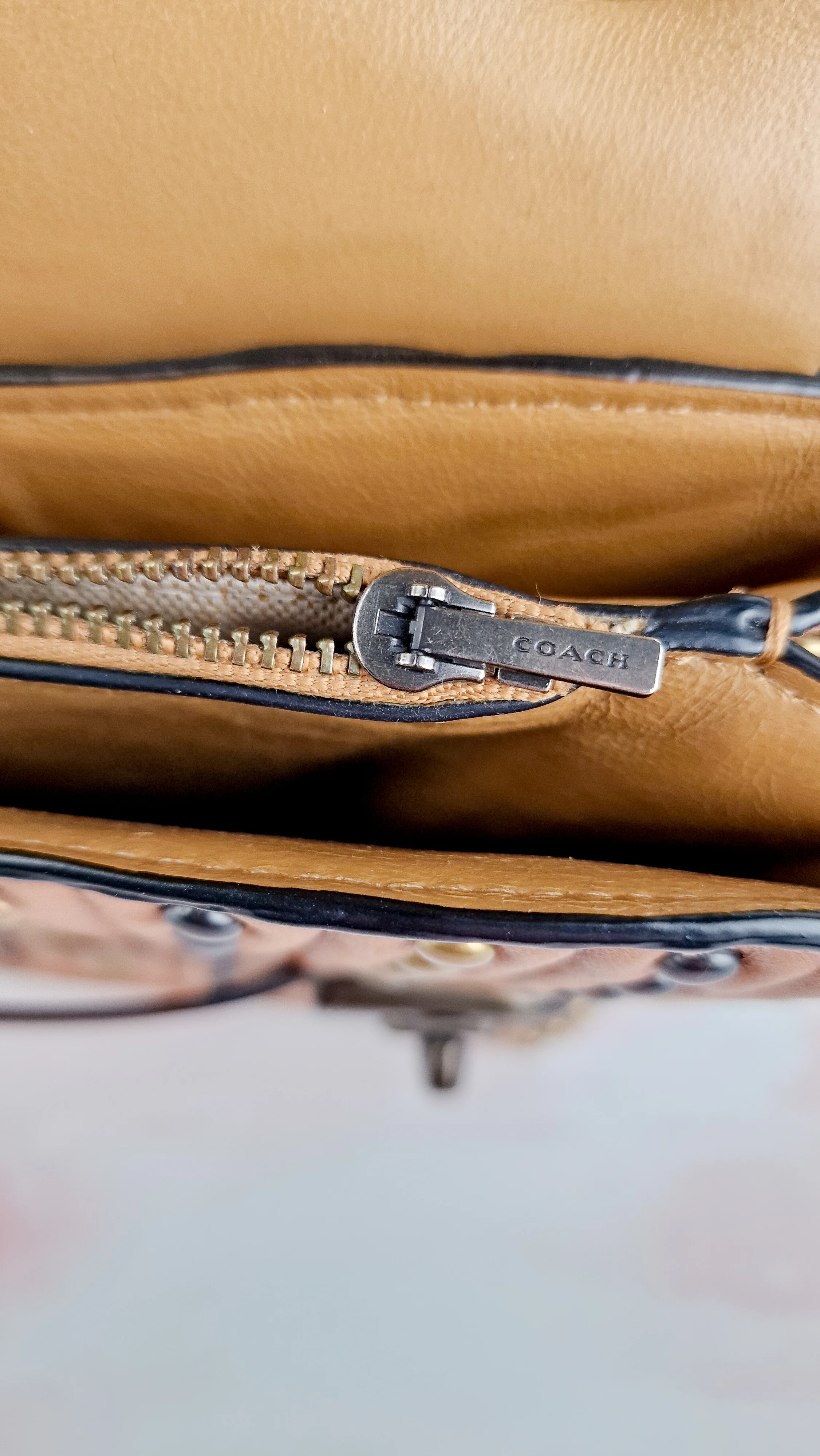 Coach 1941 Swagger With Quilting, Rivets & C Chain in Smooth Leather Mixed Metals - Coach 25491 - Image 17