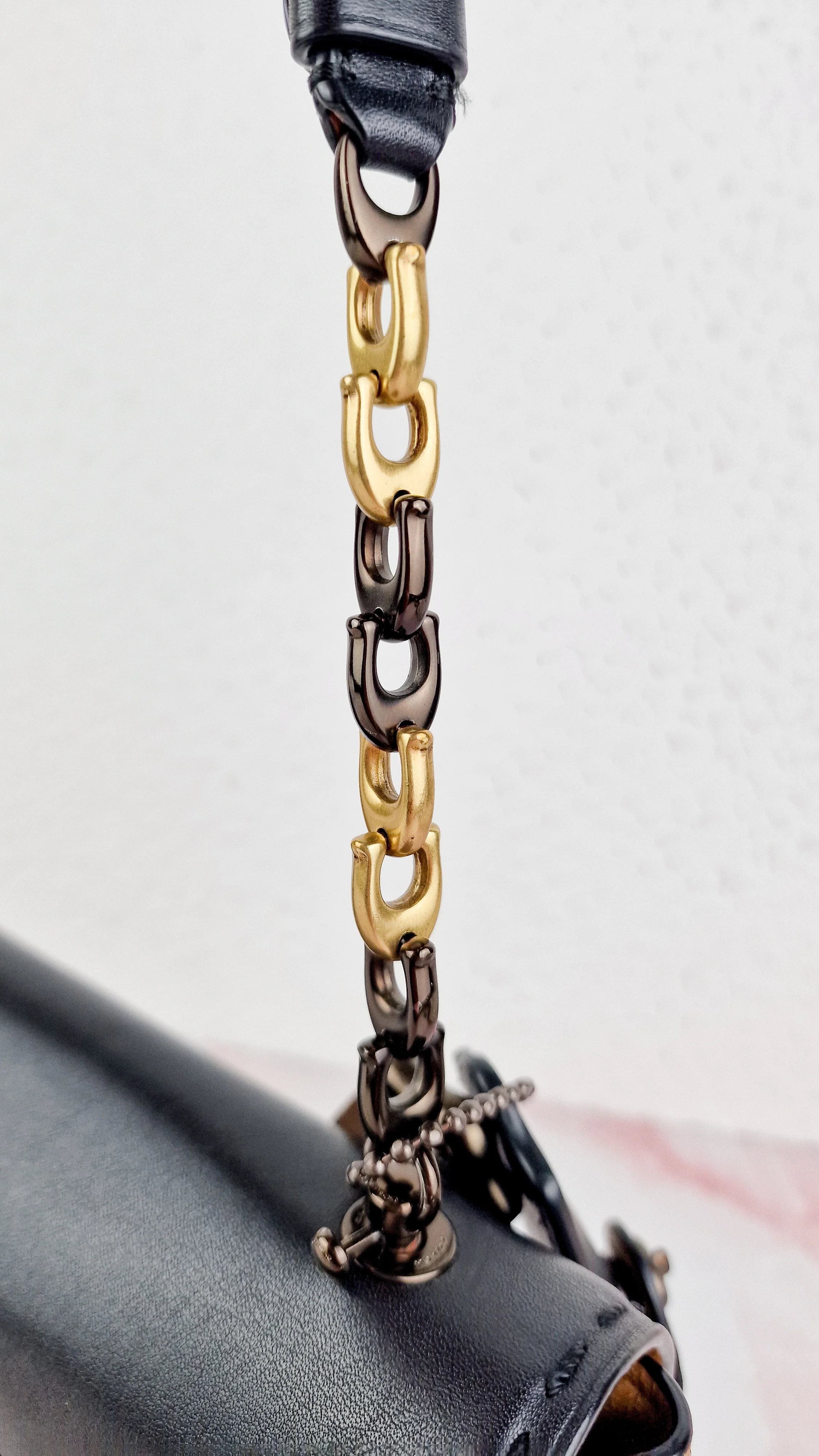 Coach 1941 Swagger With Quilting, Rivets & C Chain in Smooth Leather Mixed Metals - Coach 25491 - Image 6