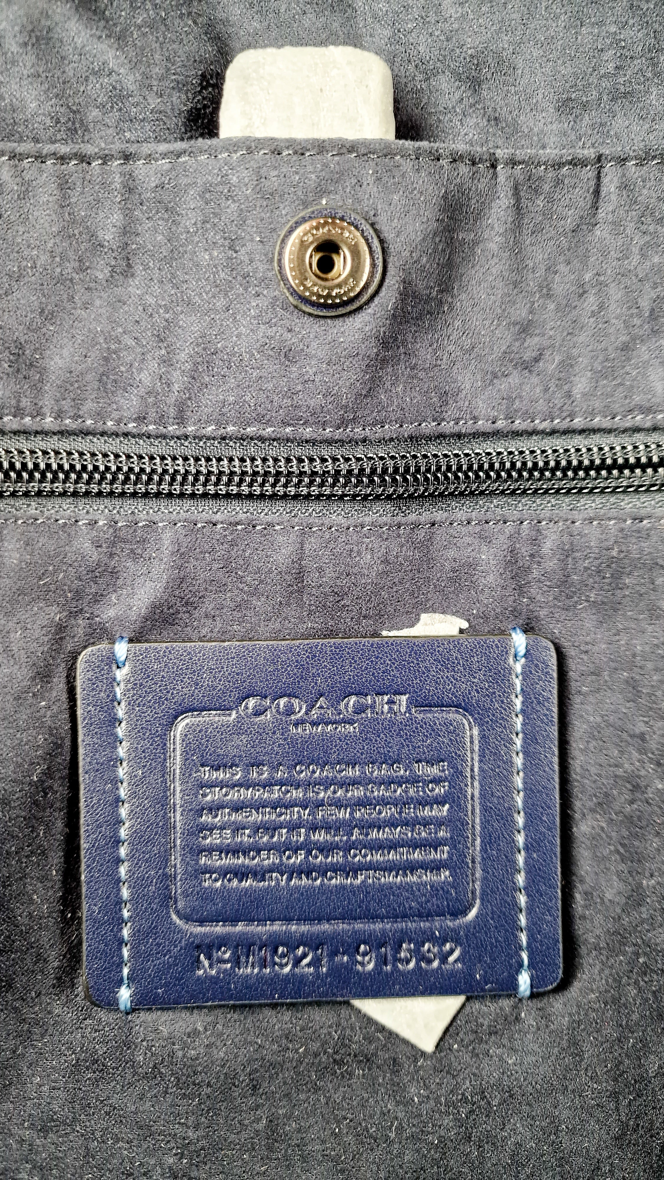 Coach Barrow Backpack With Horse And Carriage Print Blue Bag - Coach 91532 - Image 11