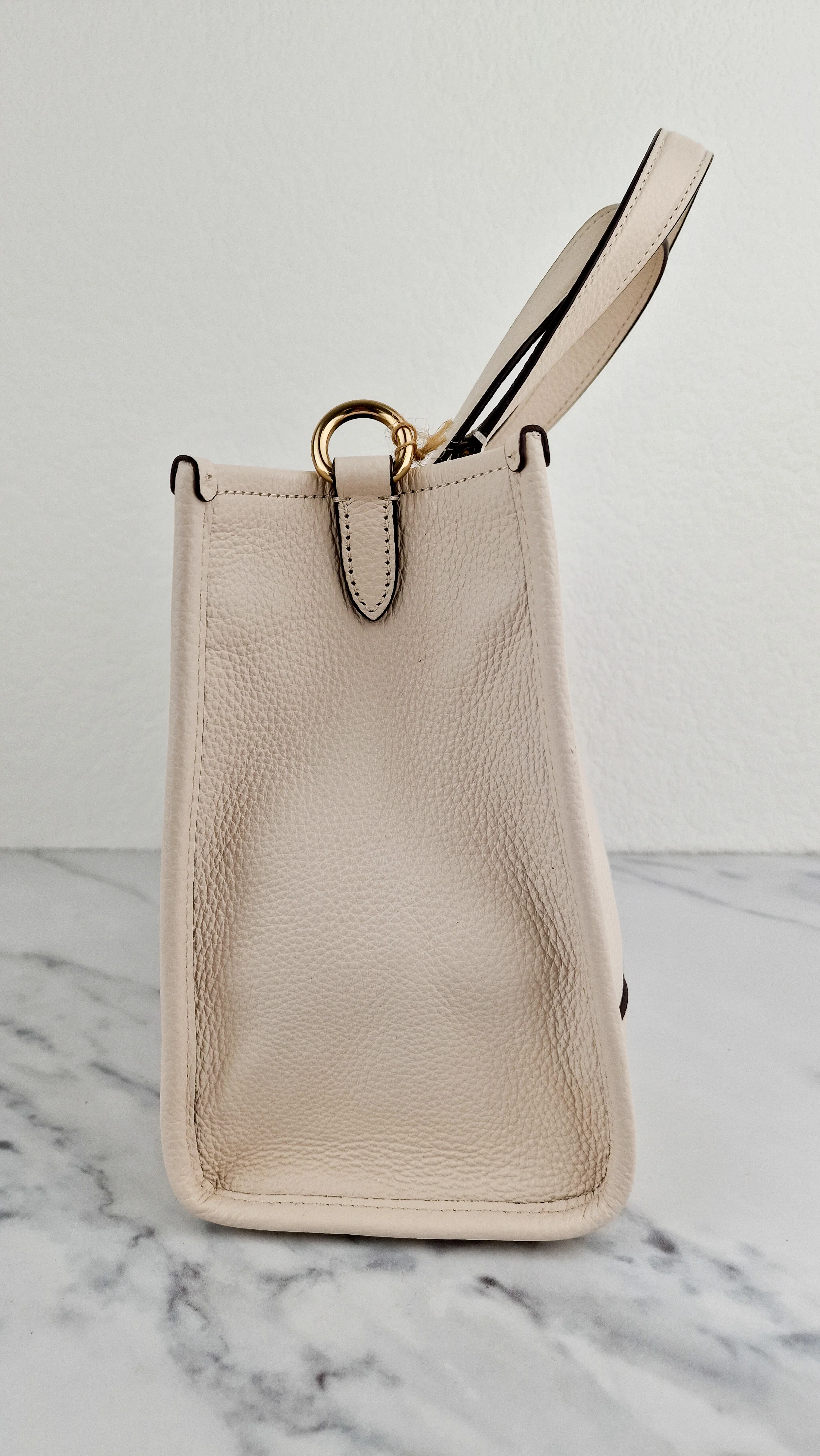 Coach Dempsey Carryall Tote Bag Handbag in Chalk Leather & Gold Tone Hardware - Coach C2004 - Image 5