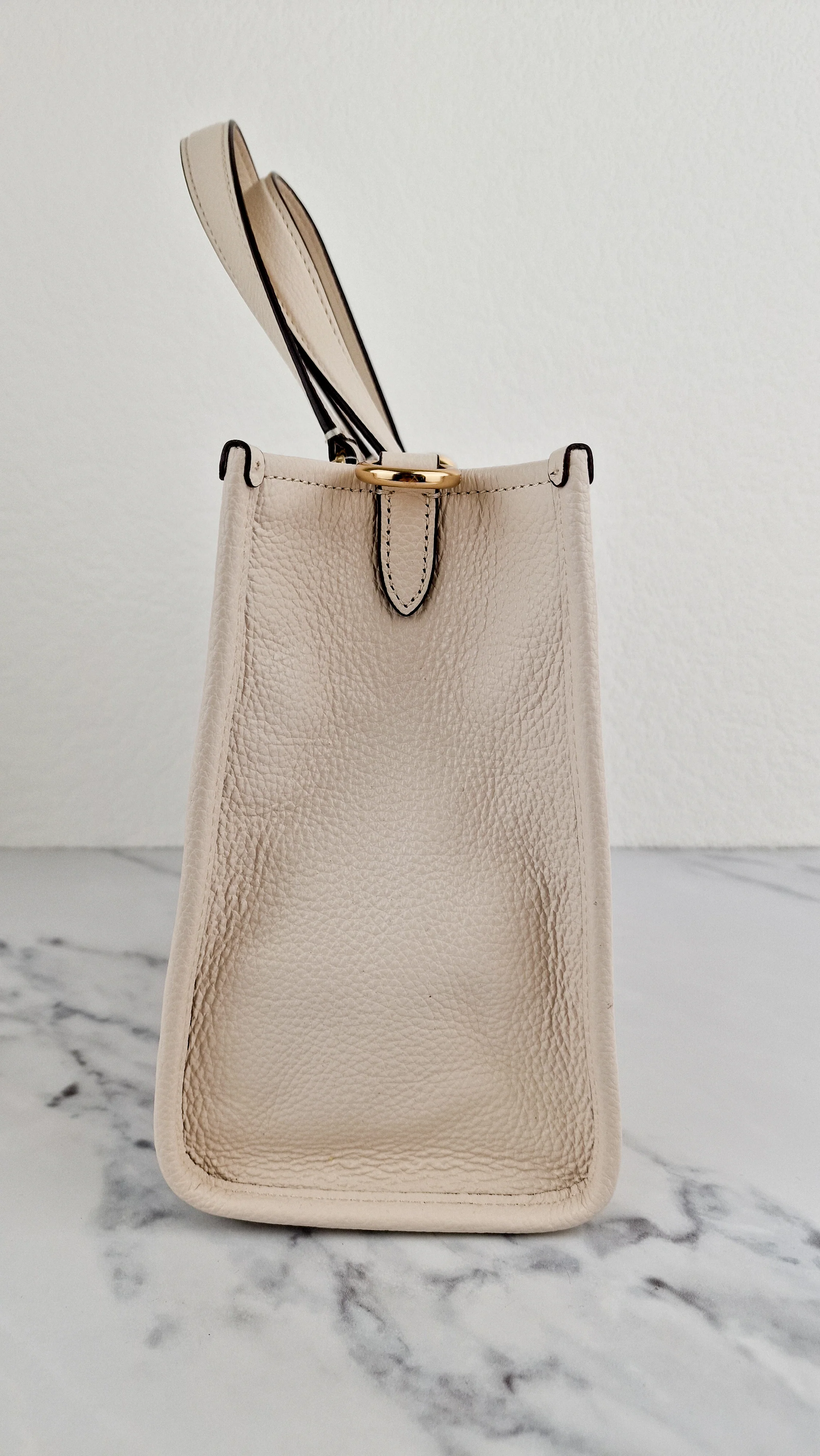 Coach Dempsey Carryall Tote Bag Handbag in Chalk Leather & Gold Tone Hardware - Coach C2004 - Image 7