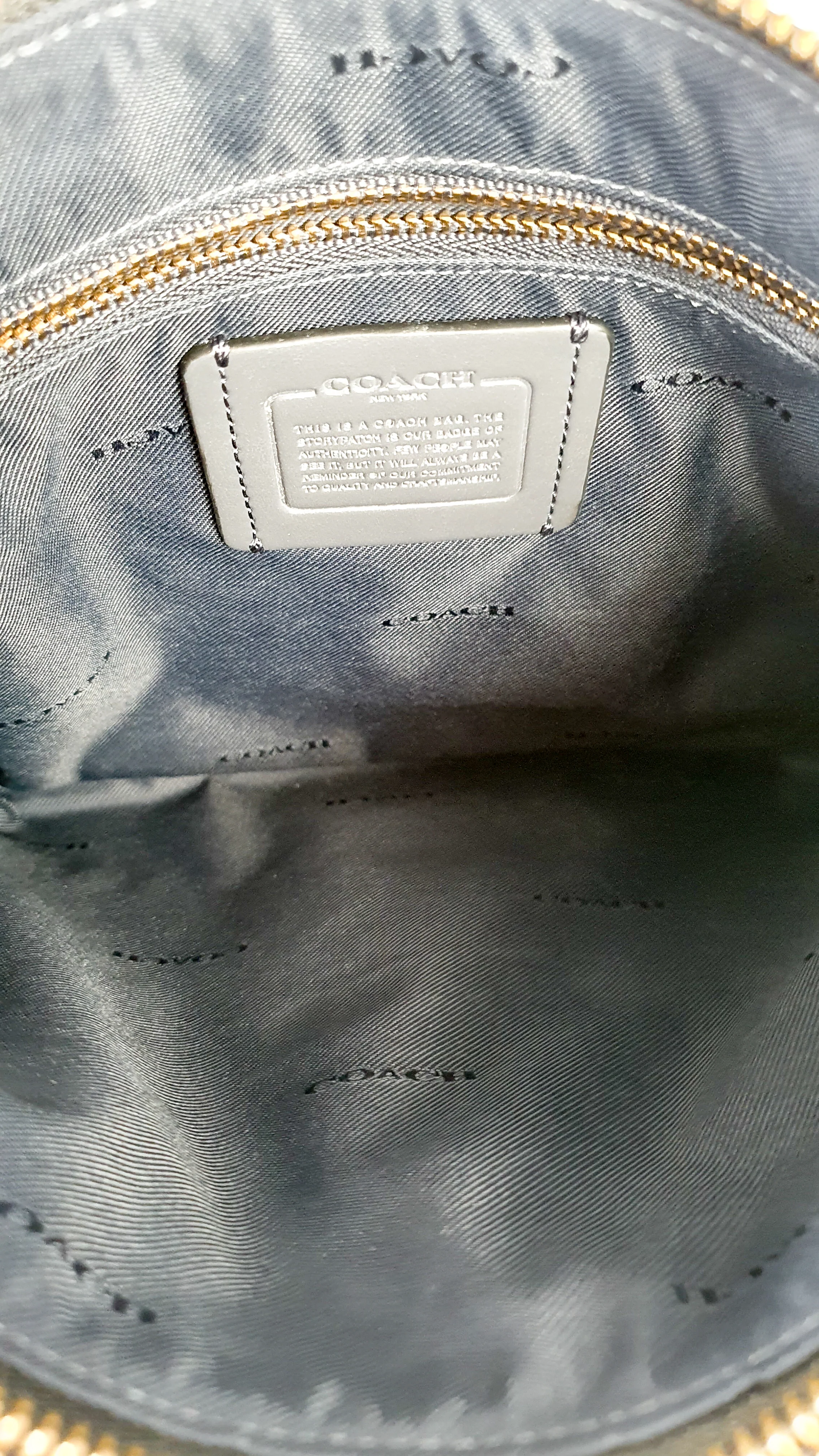 Coach Dreamer Shoulder Bag Crossbody in Black and Blue with Whipstitch and Snakeskin - Mixed Leather & Suede - Sample Bag - Image 18
