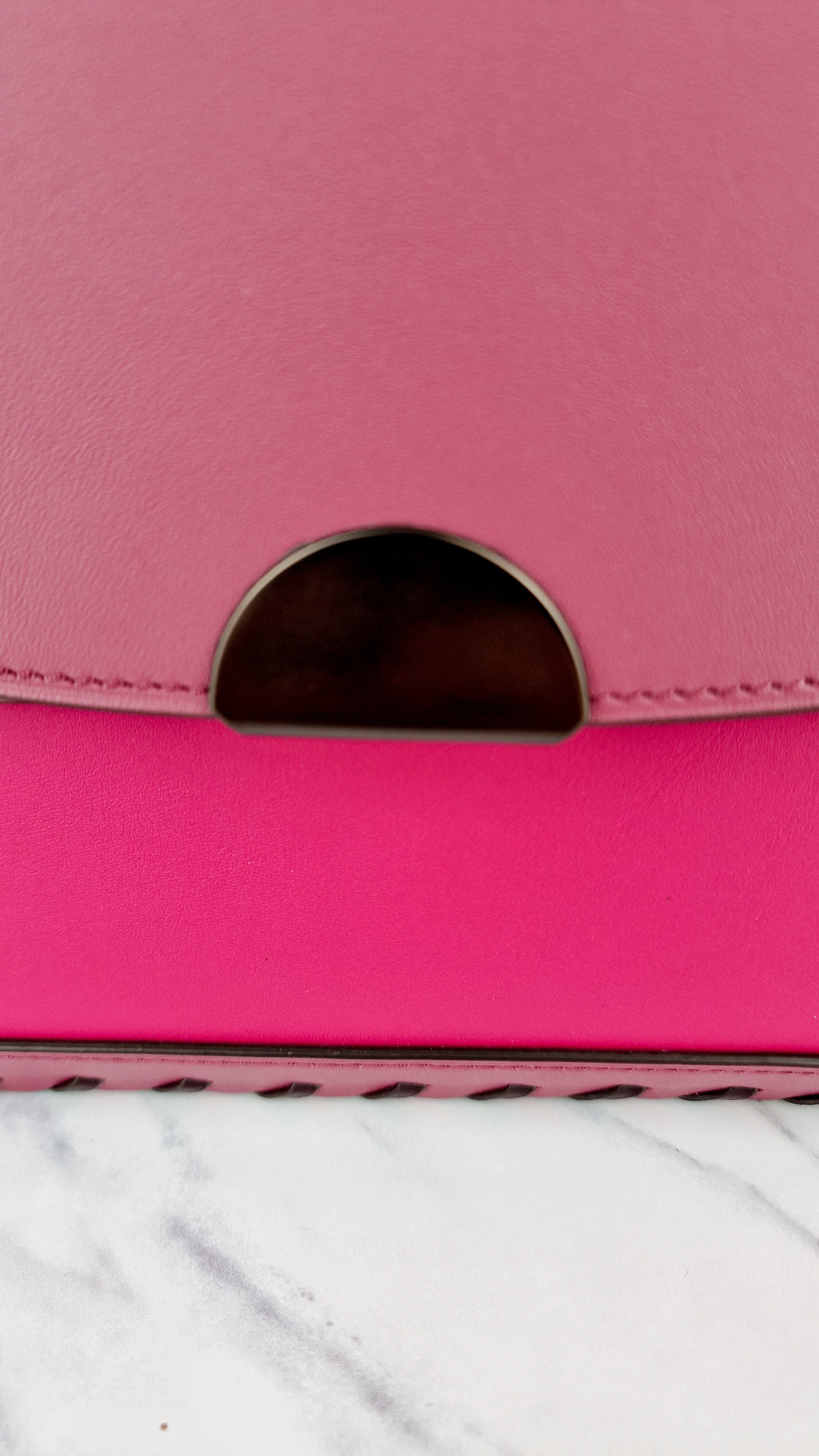 Coach Dreamer Shoulder Bag in True Pink Colorblock with Whipstitch Primrose - Coach 76034 - Image 4