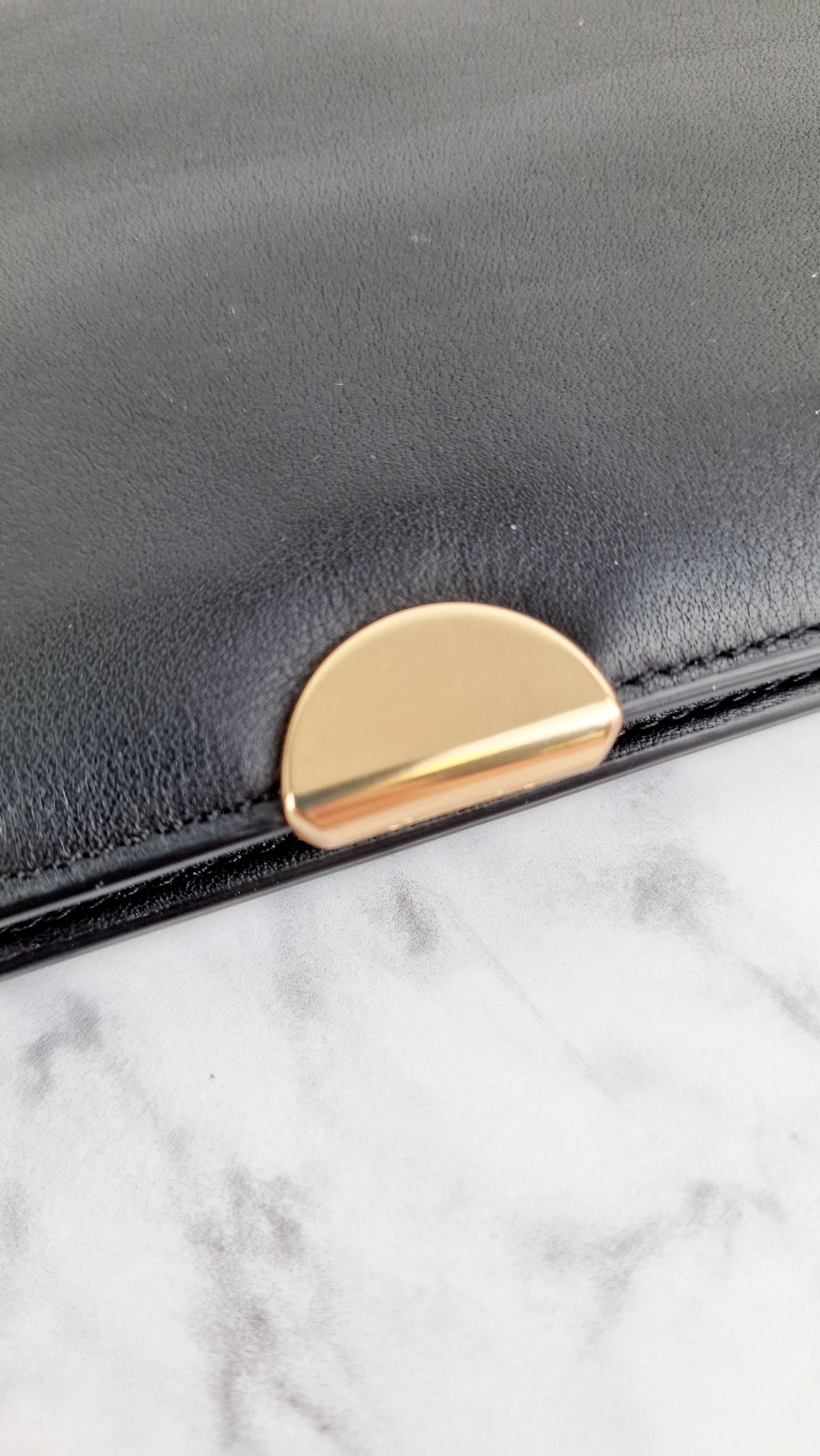Coach Dreamer Wallet in Black Smooth Leather - Gold Tone Hardware Clutch - Image 3