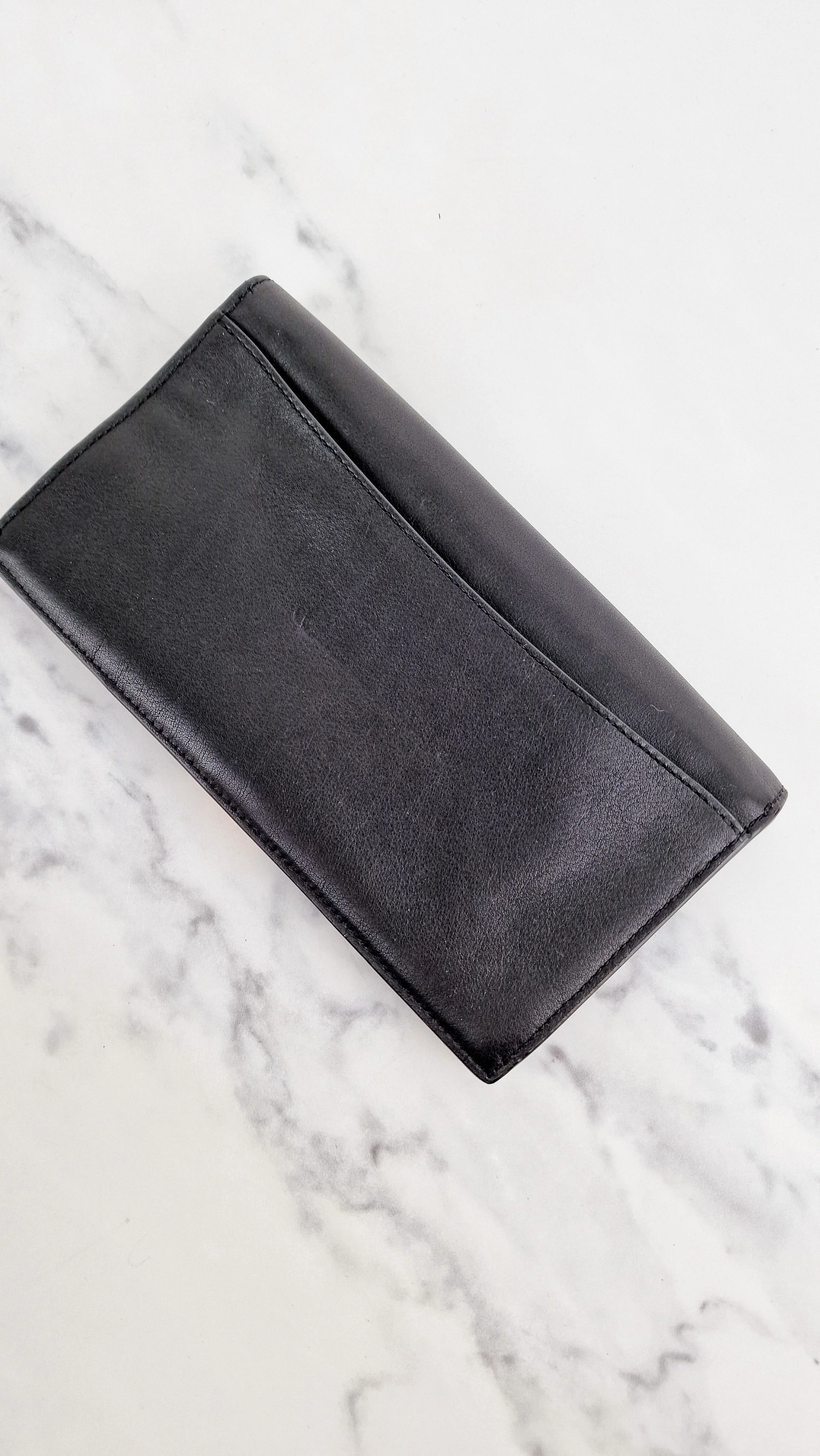 Coach Dreamer Wallet in Black Smooth Leather - Gold Tone Hardware Clutch - Image 4