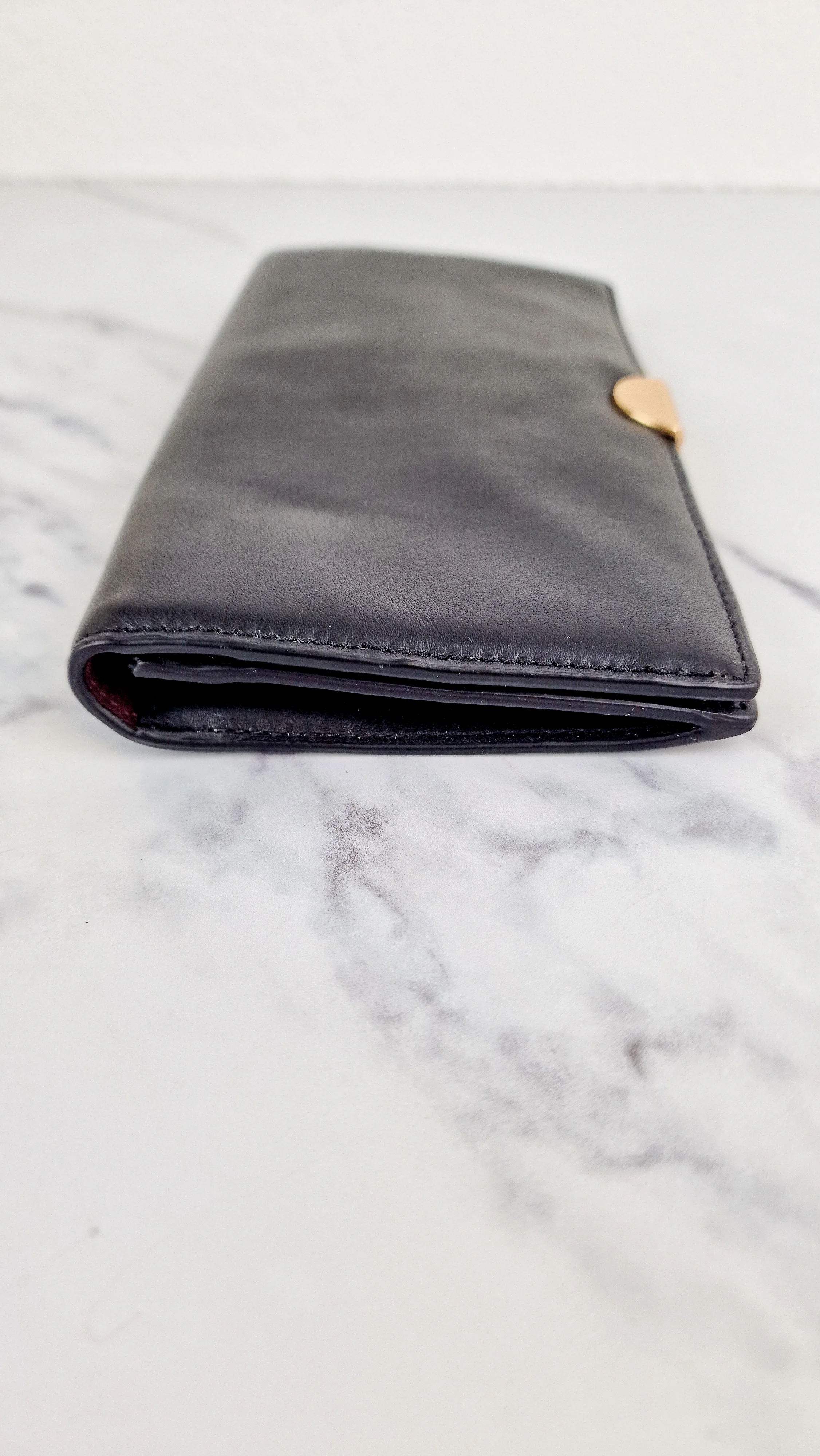Coach Dreamer Wallet in Black Smooth Leather - Gold Tone Hardware Clutch - Image 6