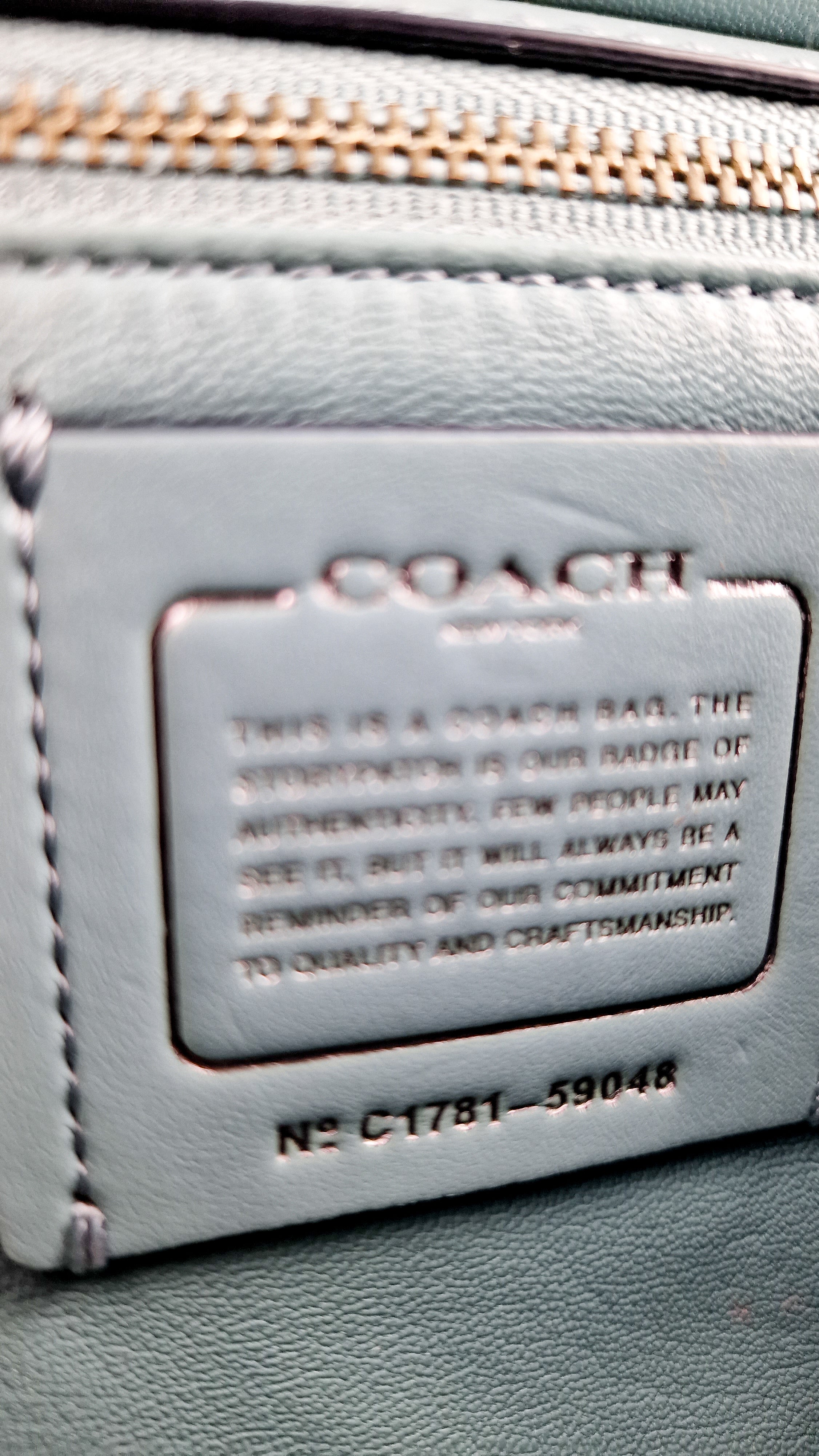 Coach Drifter Crossbody Bag in Steel Blue Leather & Suede - Coach 59048 - Image 13