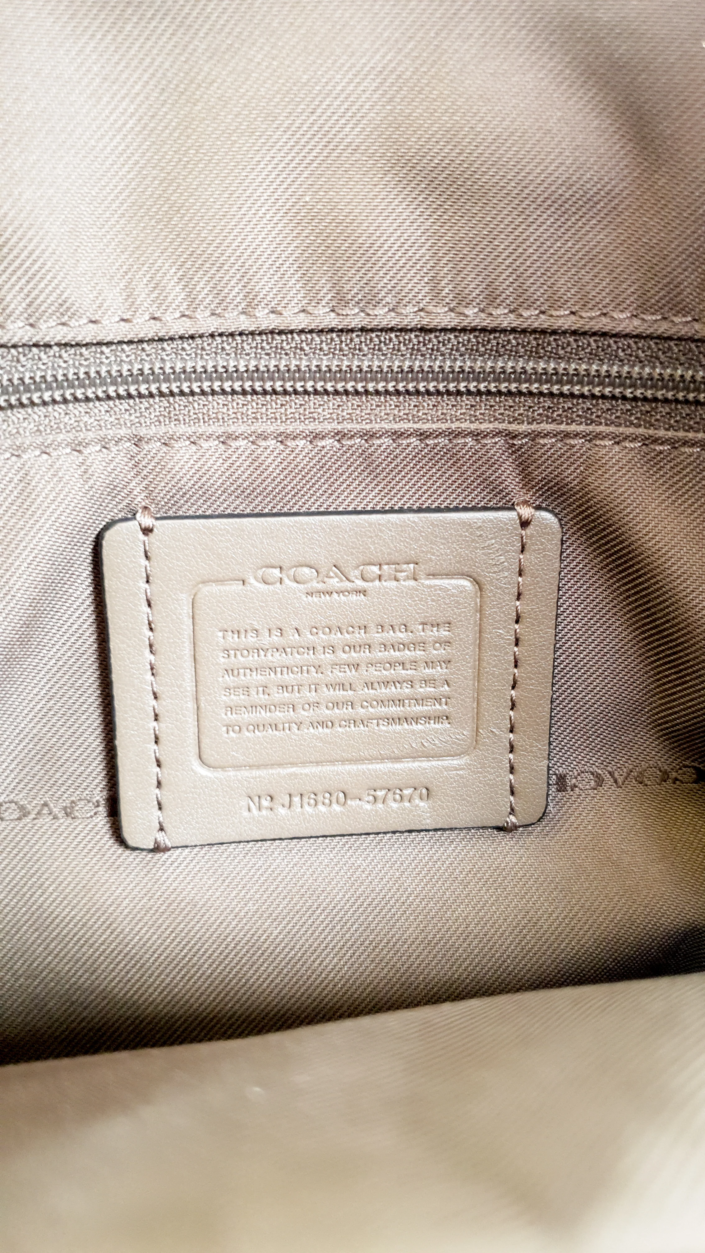 Coach Edie 31 in Stone Taupe with Genuine Snakeskin Colorblock Pebble Leather - Shoulder Bag Coach 57670 - Image 21