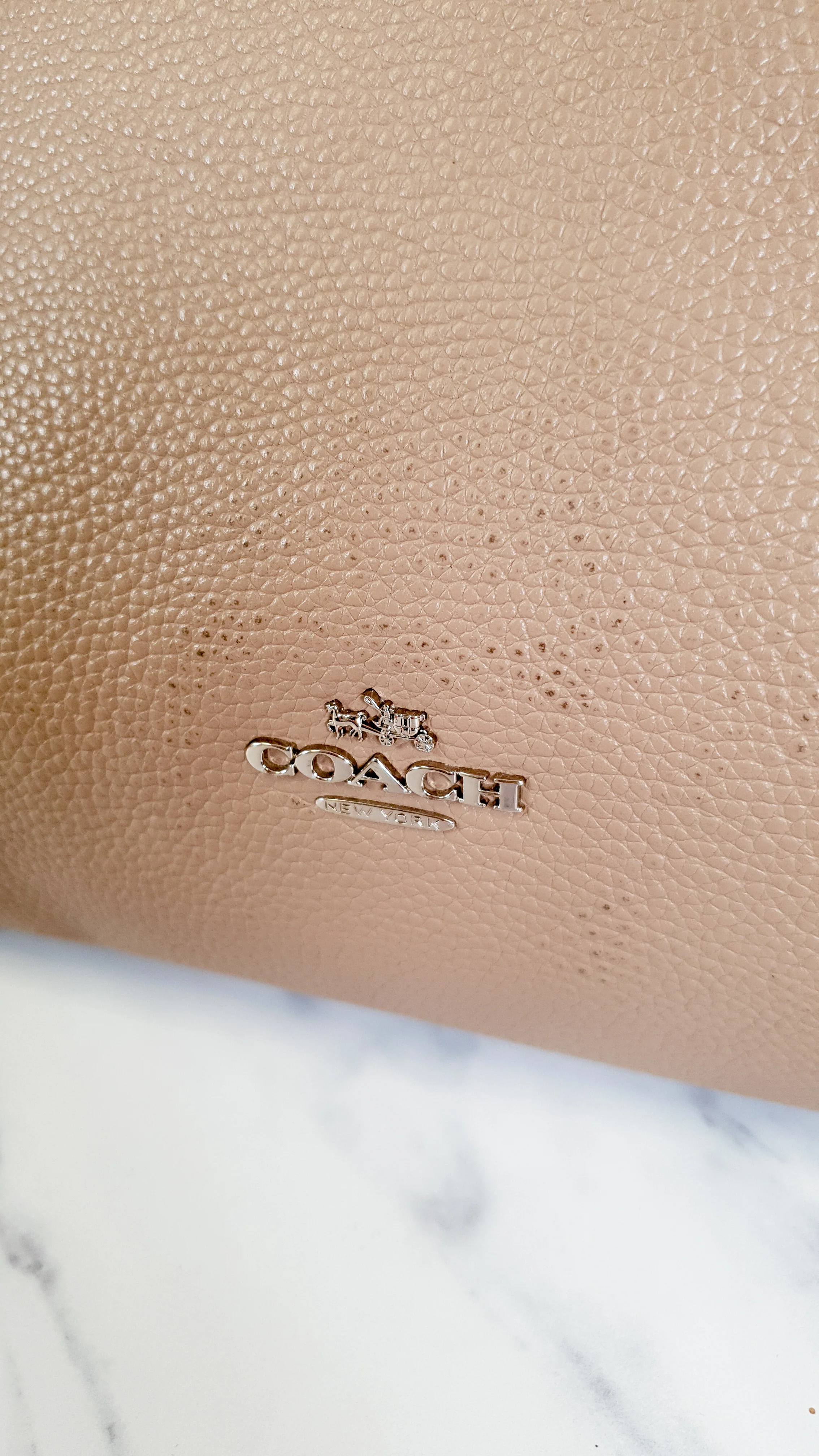 Coach Edie 31 in Stone Taupe with Genuine Snakeskin Colorblock Pebble Leather - Shoulder Bag Coach 57670 - Image 3