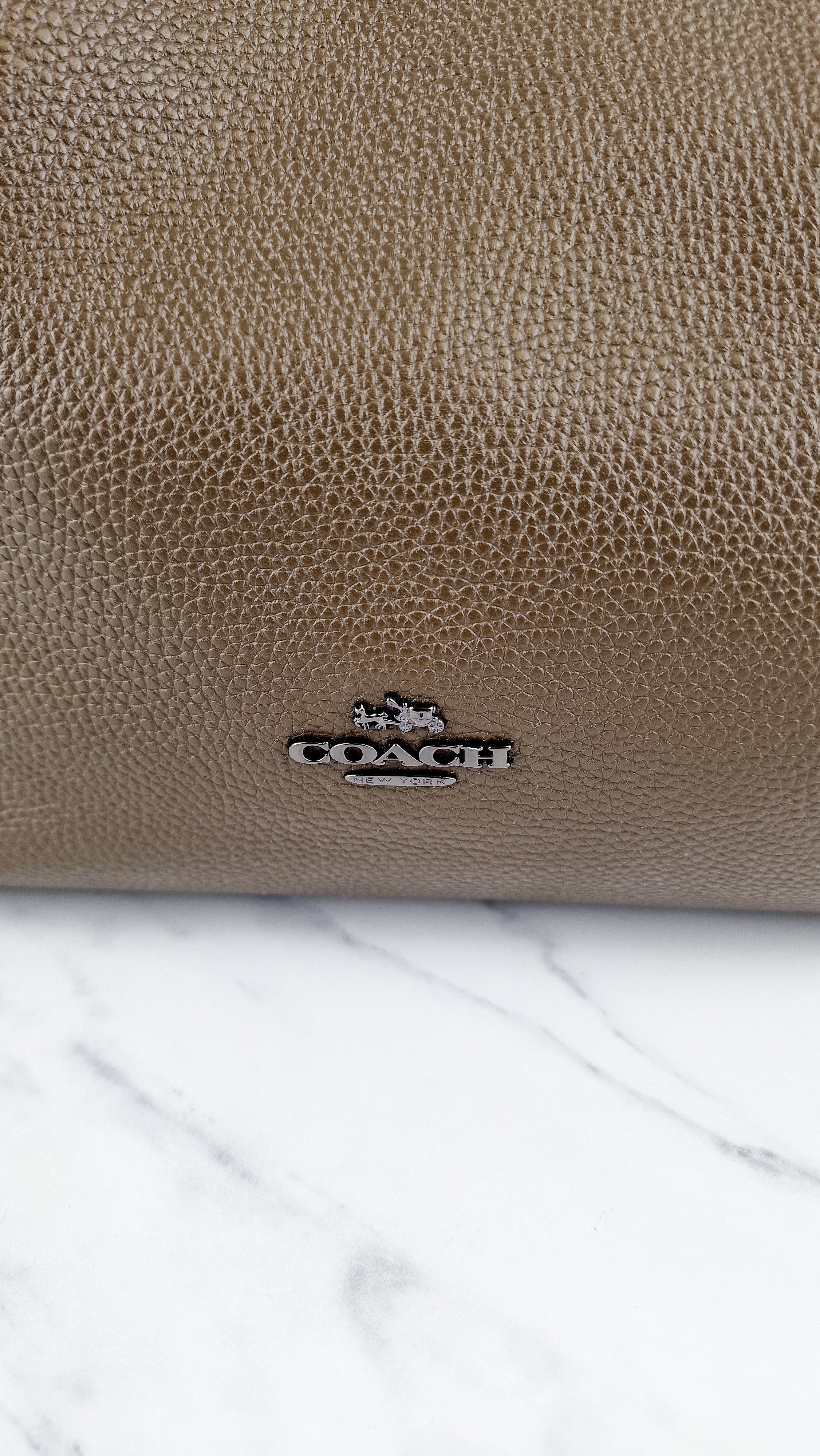 Coach Edie 31 Shoulder Bag in Brown Pebble Leather - Handbag Coach 57125 - Image 2
