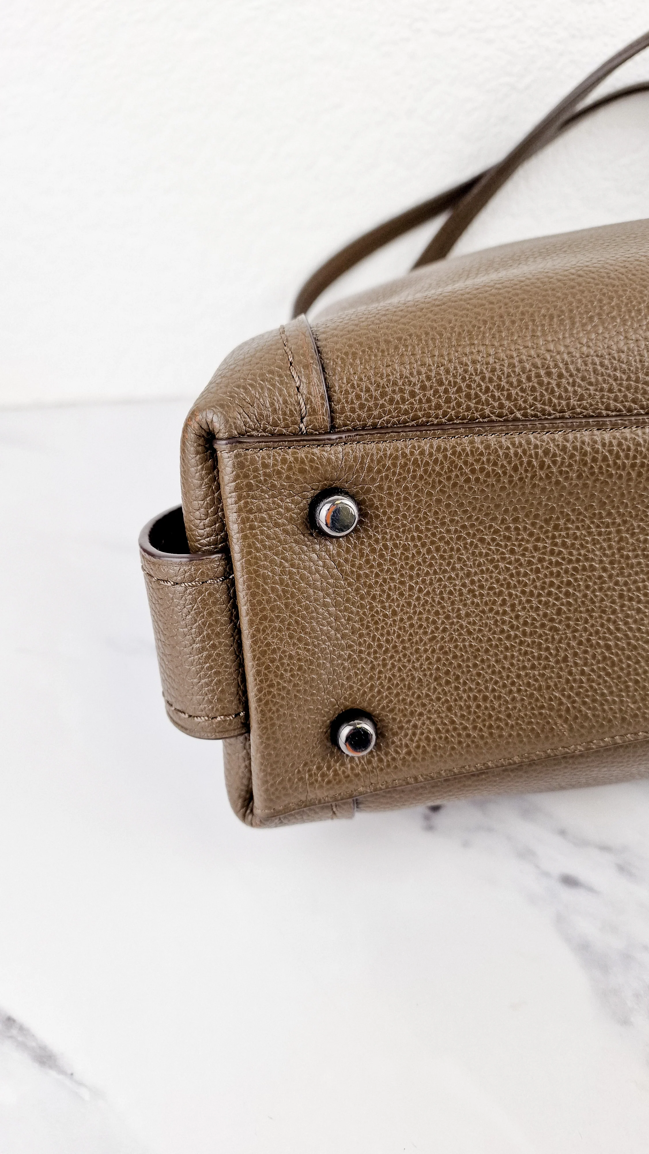 Coach Edie 31 Shoulder Bag in Brown Pebble Leather - Handbag Coach 57125 - Image 9
