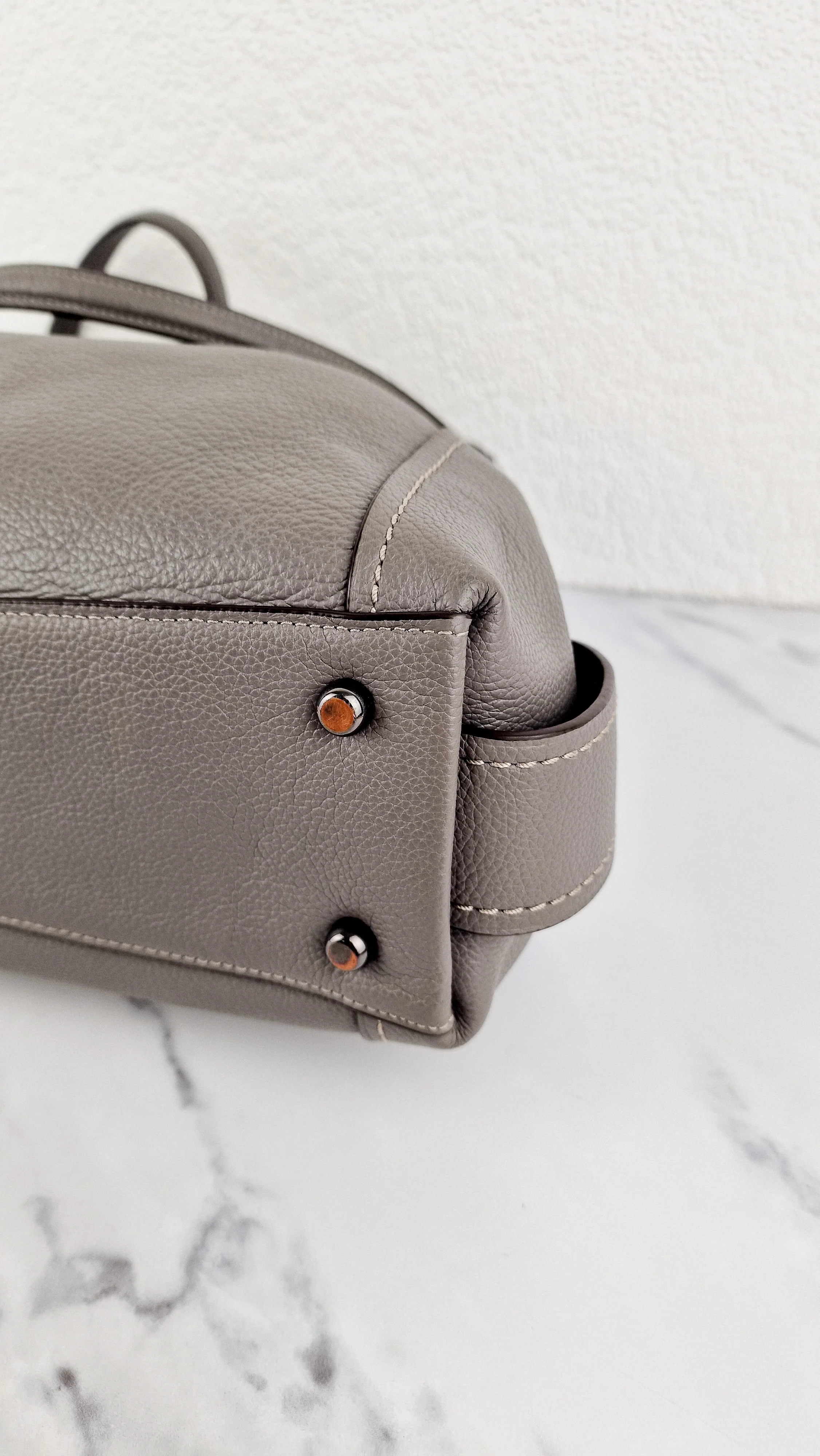 Coach Edie 31 Shoulder Bag in Grey Pebble Leather Handbag Coach 57125 - Image 11