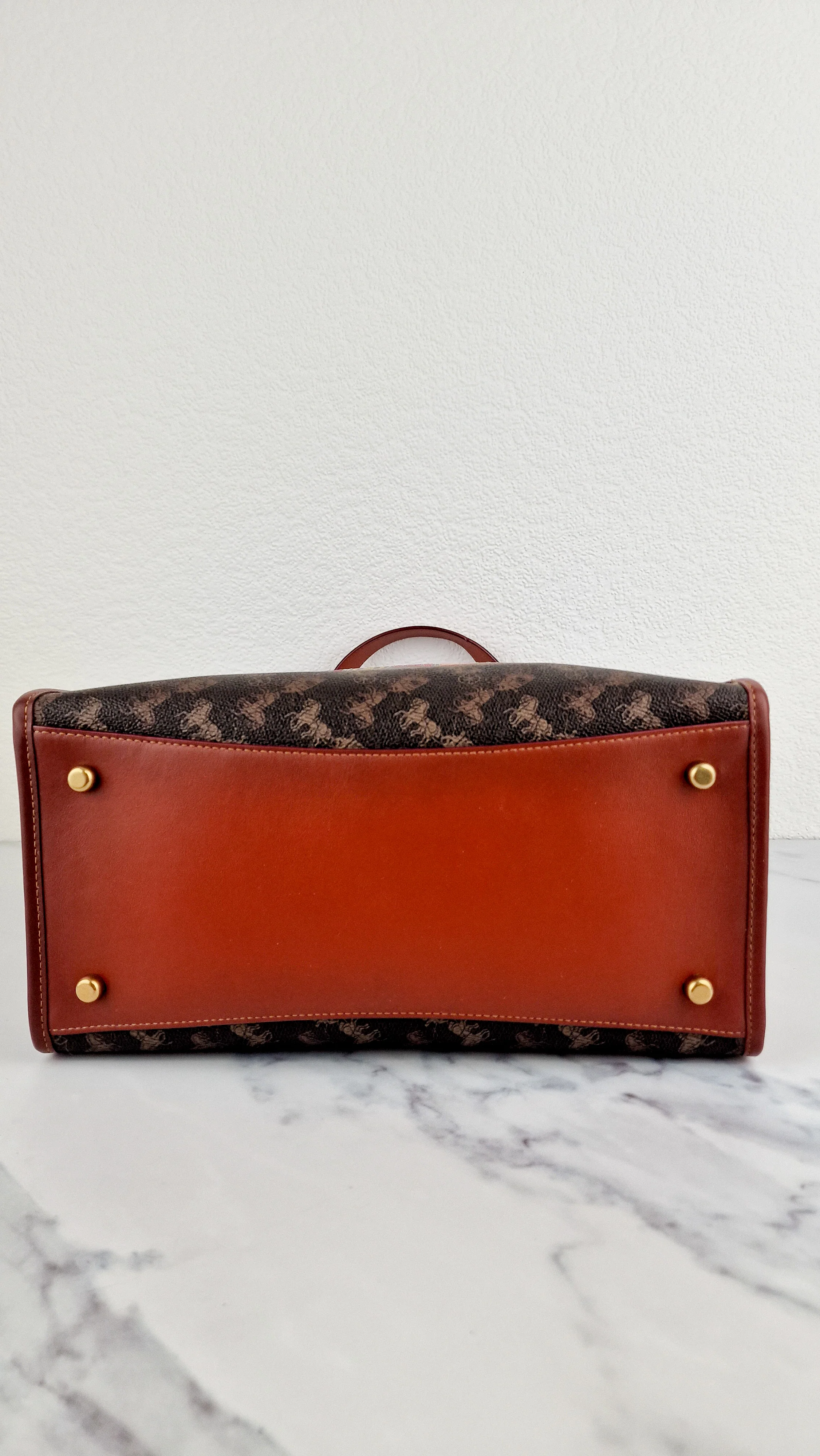 Coach Field Tote Bag In Signature Coated Canvas With Big Apple Skyline New York Saddle Brown Tan Truffle Rust - Handbag Coach C0769 - Image 4