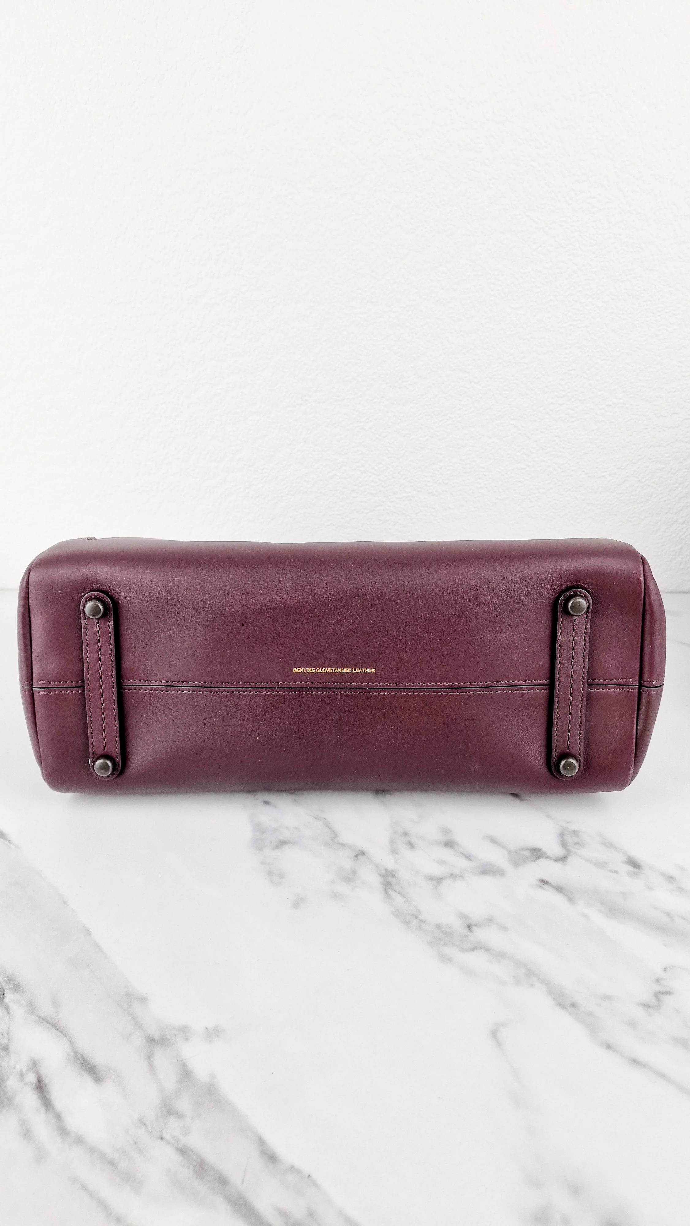 Coach Mason Carryall in Oxblood Smooth Leather with Snakeskin C Turnlock - Coach 38717 - Image 14