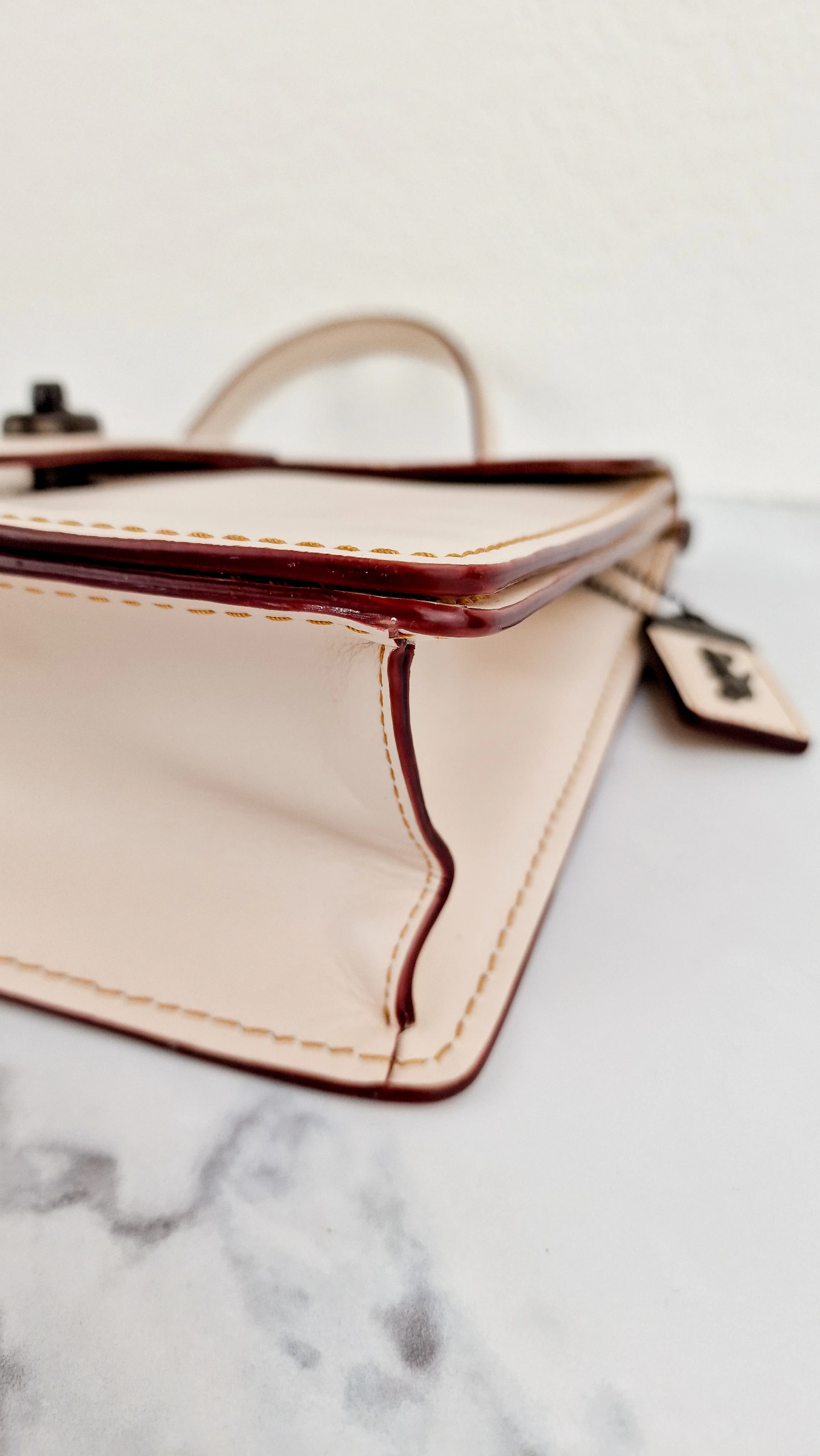 Coach Originals Willis Station Bag in Chalk Smooth Glovetanned Leather Tophandle Sample Bag - Image 14