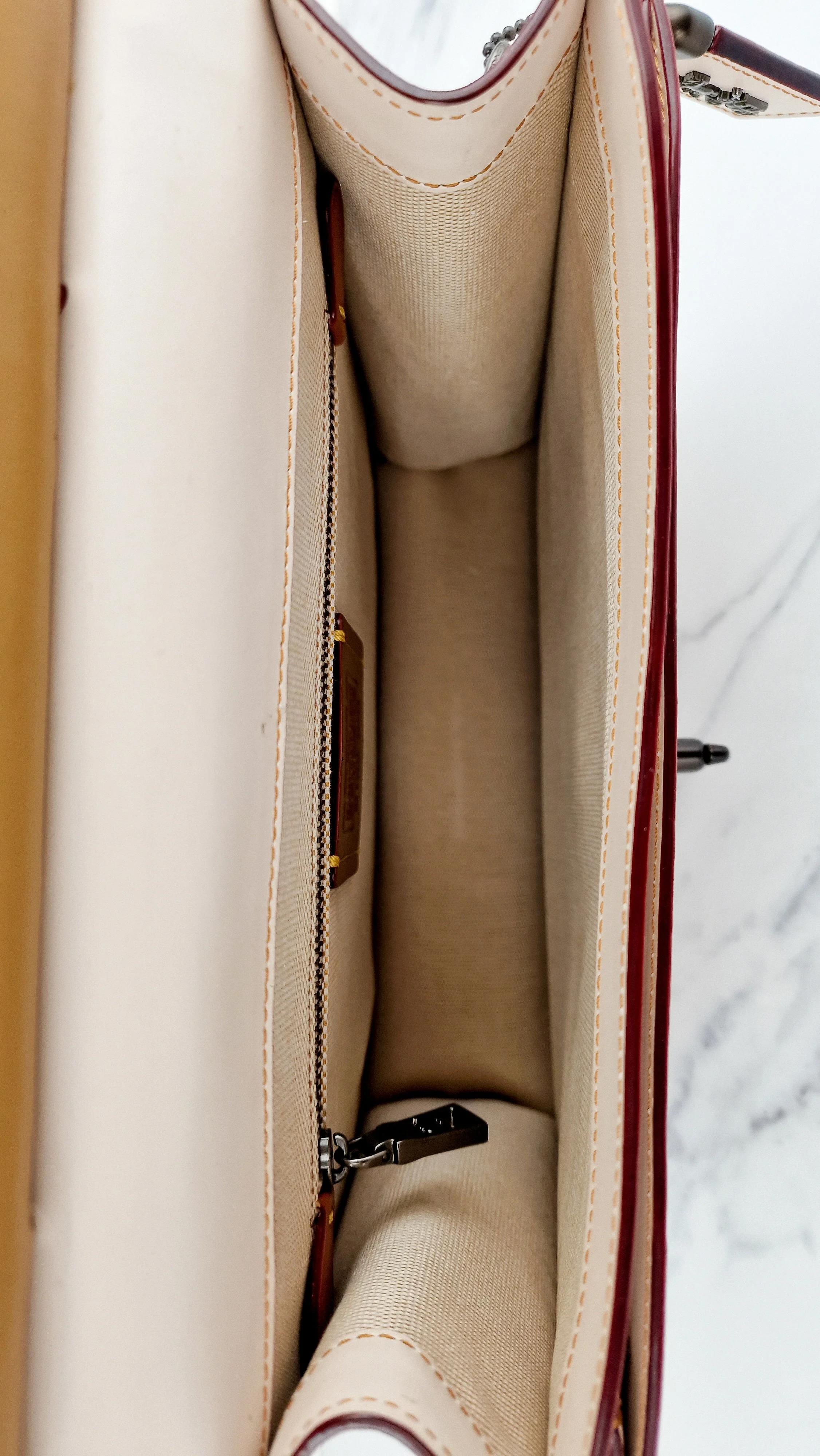 Coach Originals Willis Station Bag in Chalk Smooth Glovetanned Leather Tophandle Sample Bag - Image 15