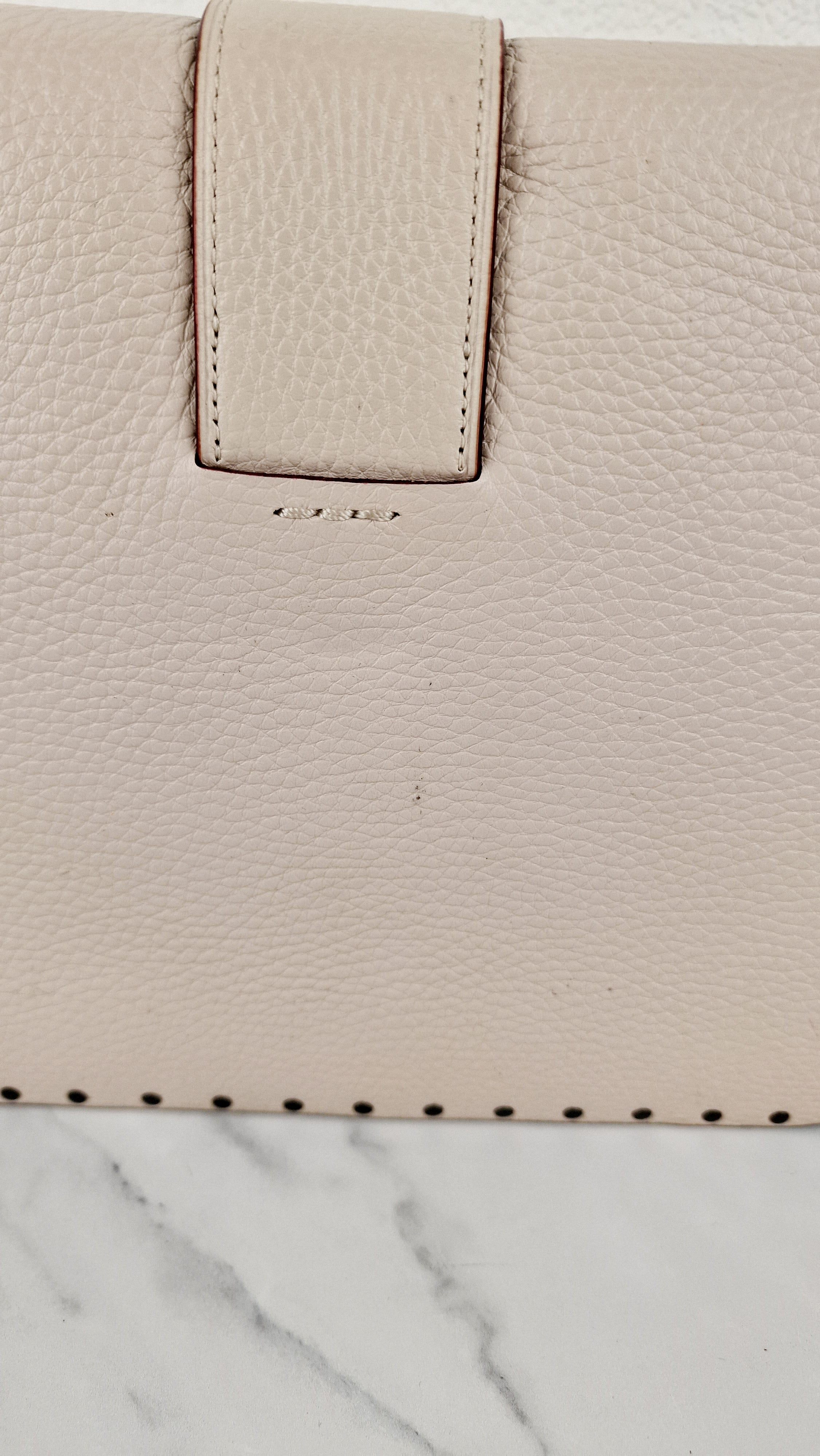 Coach 1941 Page 27 With Border Rivets in Chalk White Pebble Leather - Coach 31929 - Image 6