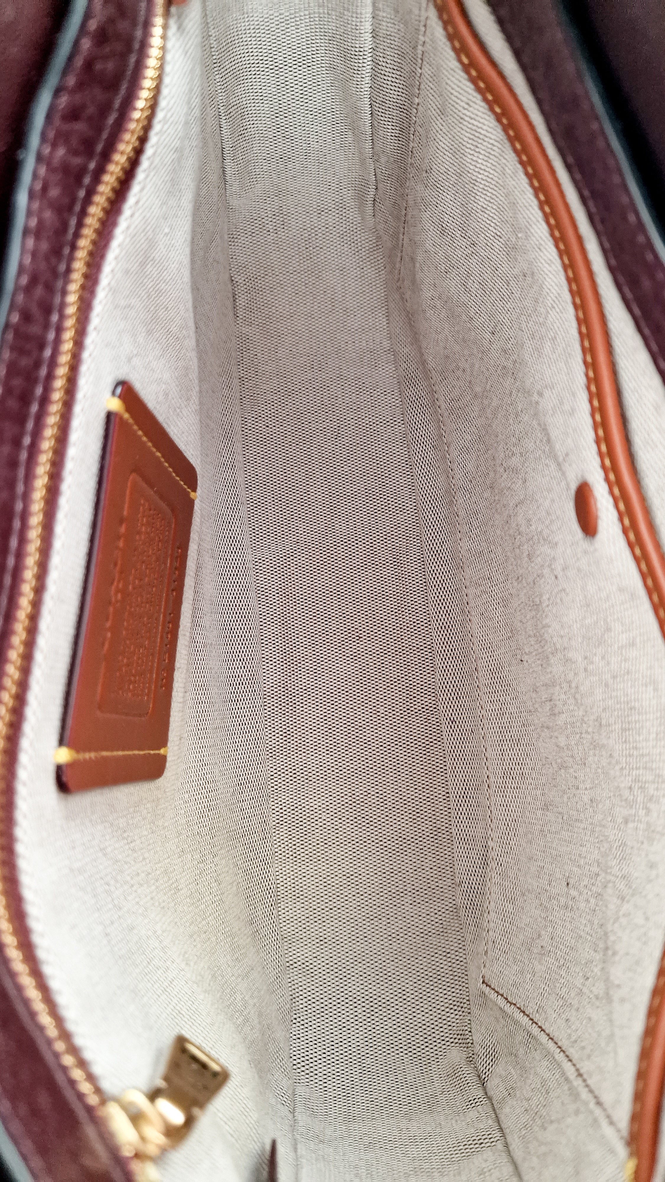 Coach 1941 Page 27 With Border Rivets in Oxblood Brown Pebble Leather - Coach 31929 - Image 16