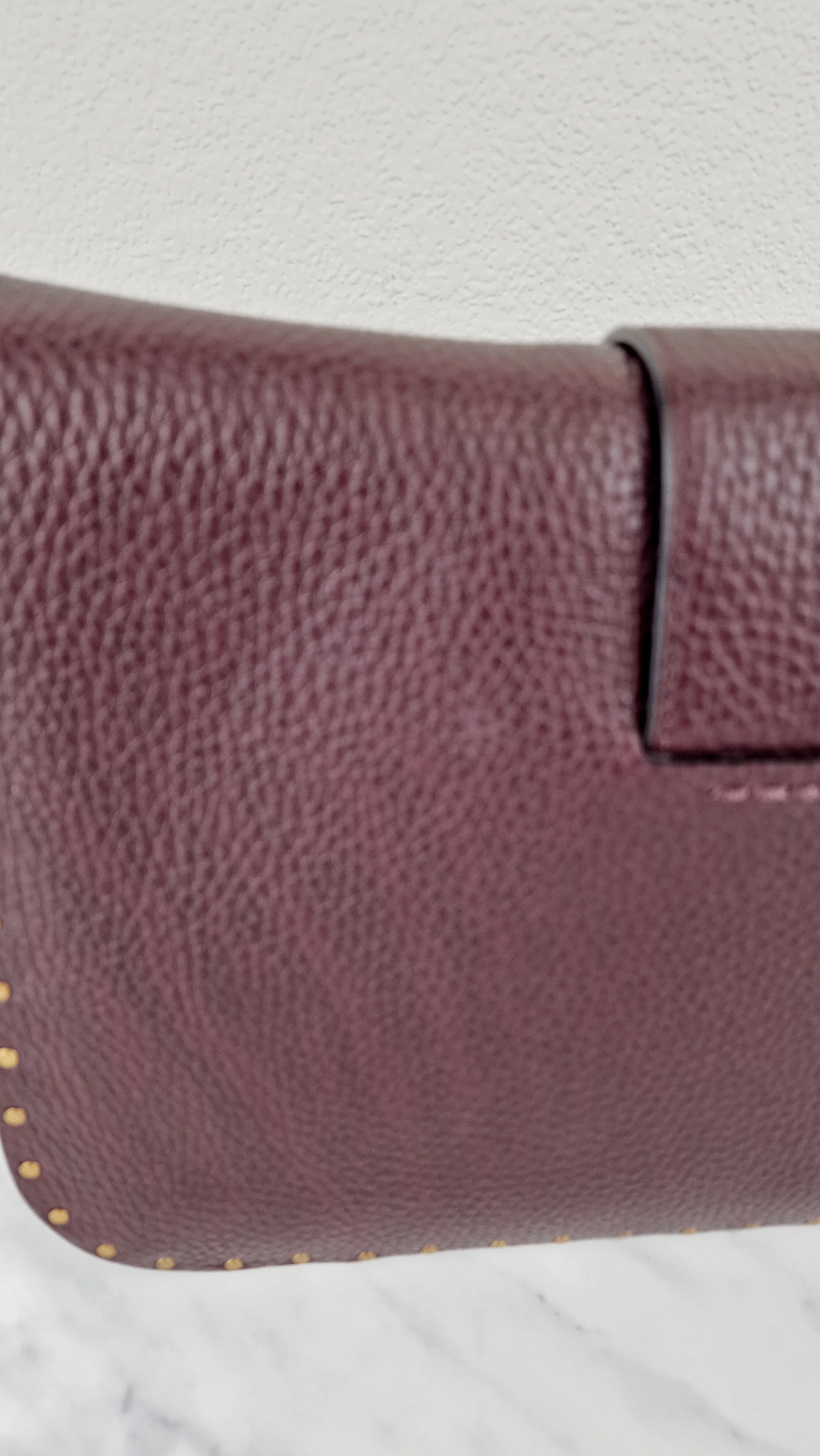 Coach 1941 Page 27 With Border Rivets in Oxblood Brown Pebble Leather - Coach 31929 - Image 8
