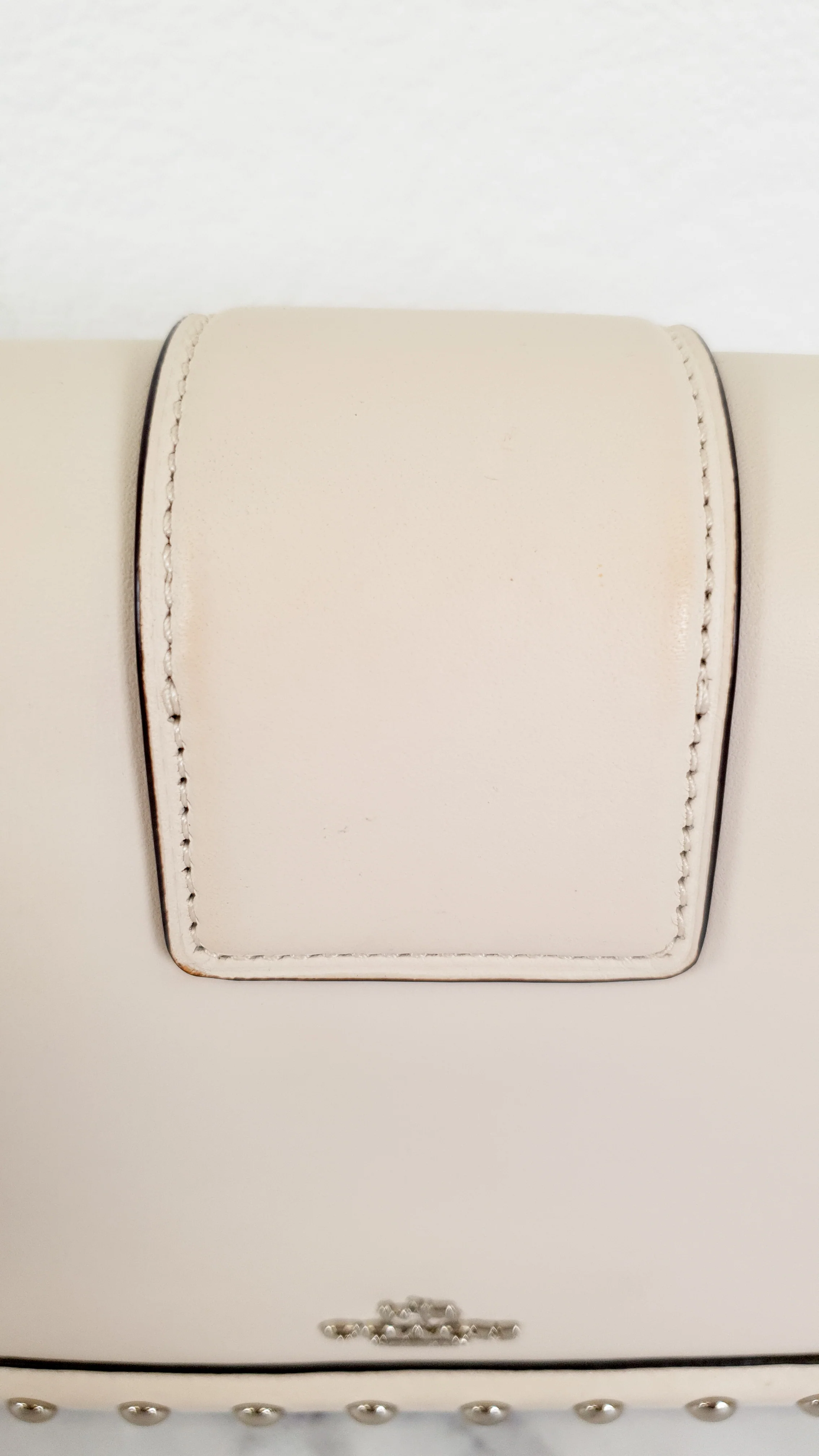 Coach Page Crossbody Bag in Chalk Smooth Leather With Western Rivets and Snakeskin - Handbag - Coach 86731 - Image 13