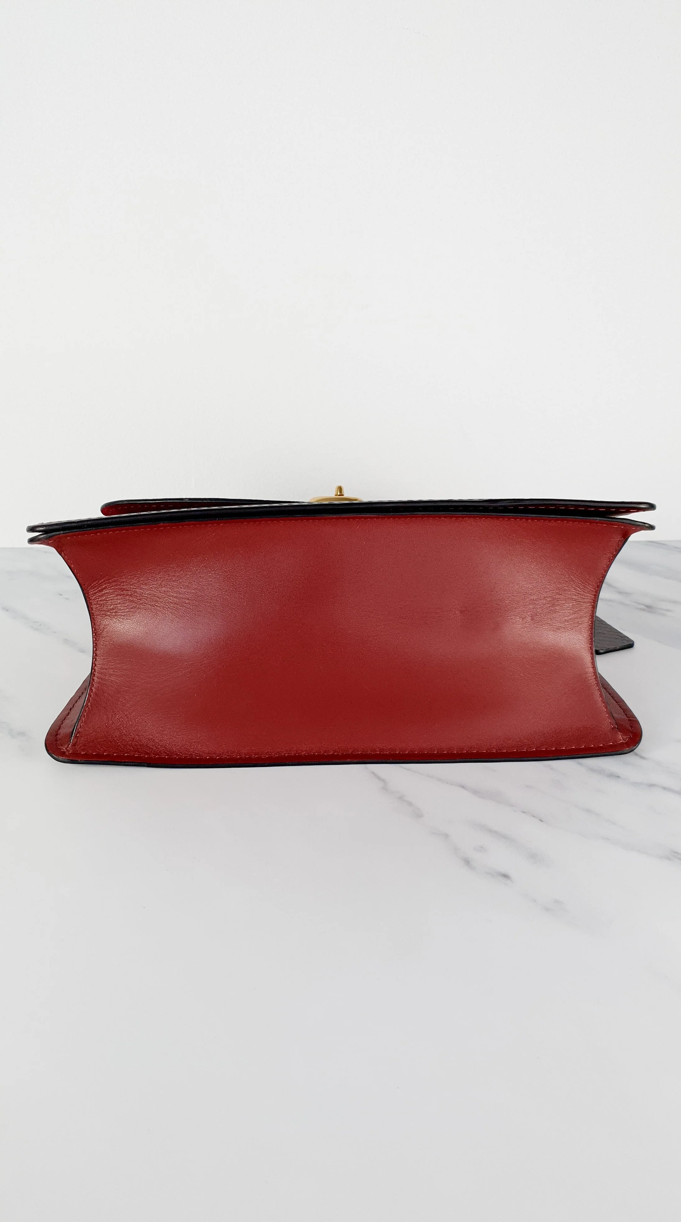 Coach Parker 32 Tophandle Carryall in Oxblood Burgundy Colorblock with Snakeskin Details - Handbag Exotic Crossbody Bag Coach 73969 - Image 15
