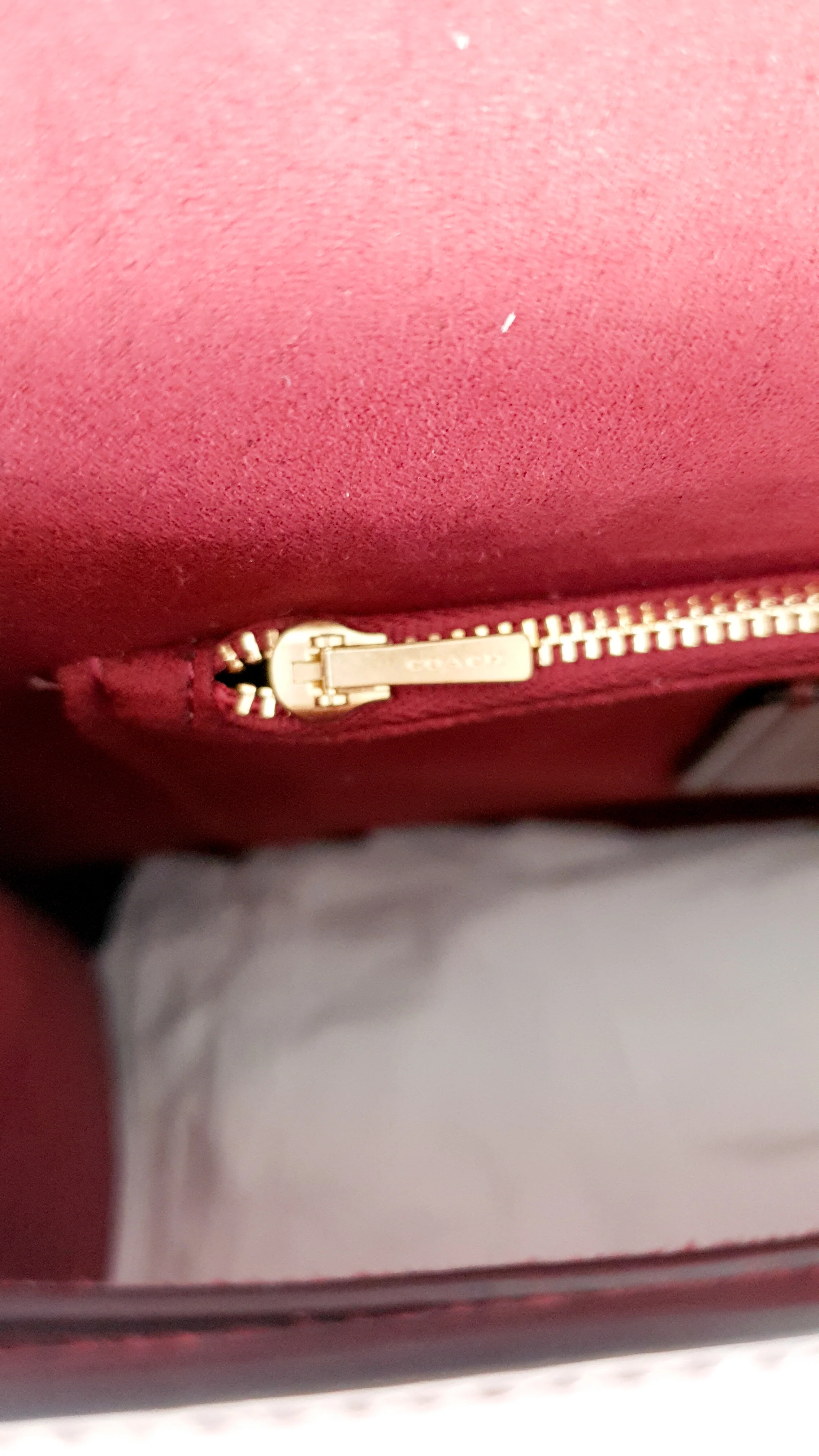 Coach Parker 32 Tophandle Carryall in Oxblood Burgundy Colorblock with Snakeskin Details - Handbag Exotic Crossbody Bag Coach 73969 - Image 21