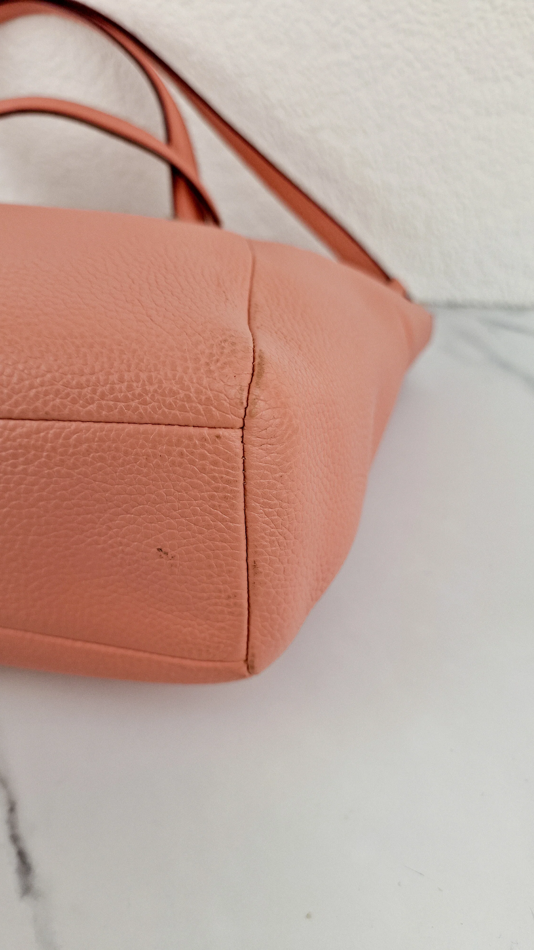 Coach Prairie Satchel in Peony Pink Pebble Leather - Zip Top Handbag - Coach 34340 - Image 13