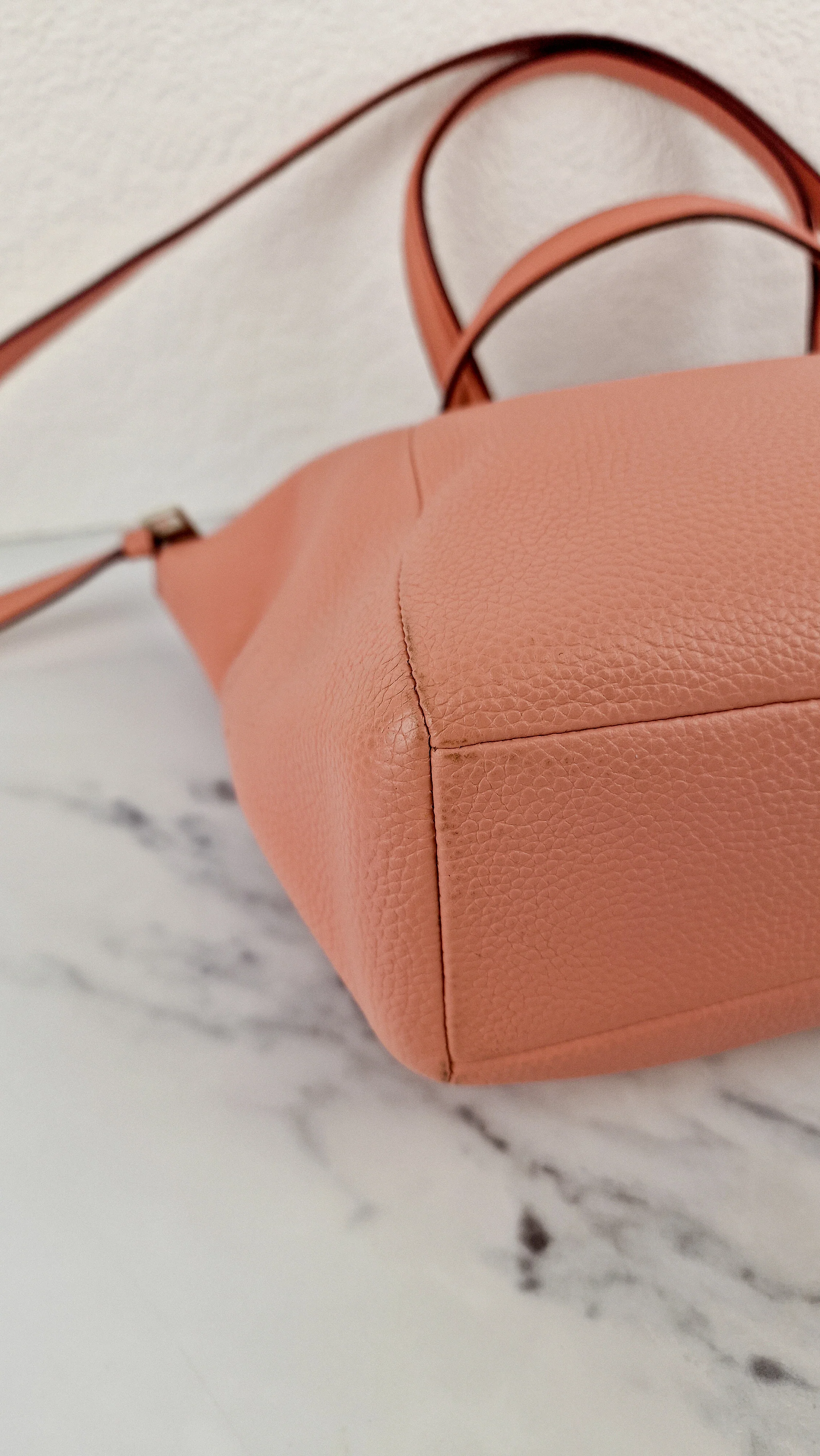 Coach Prairie Satchel in Peony Pink Pebble Leather - Zip Top Handbag - Coach 34340 - Image 14