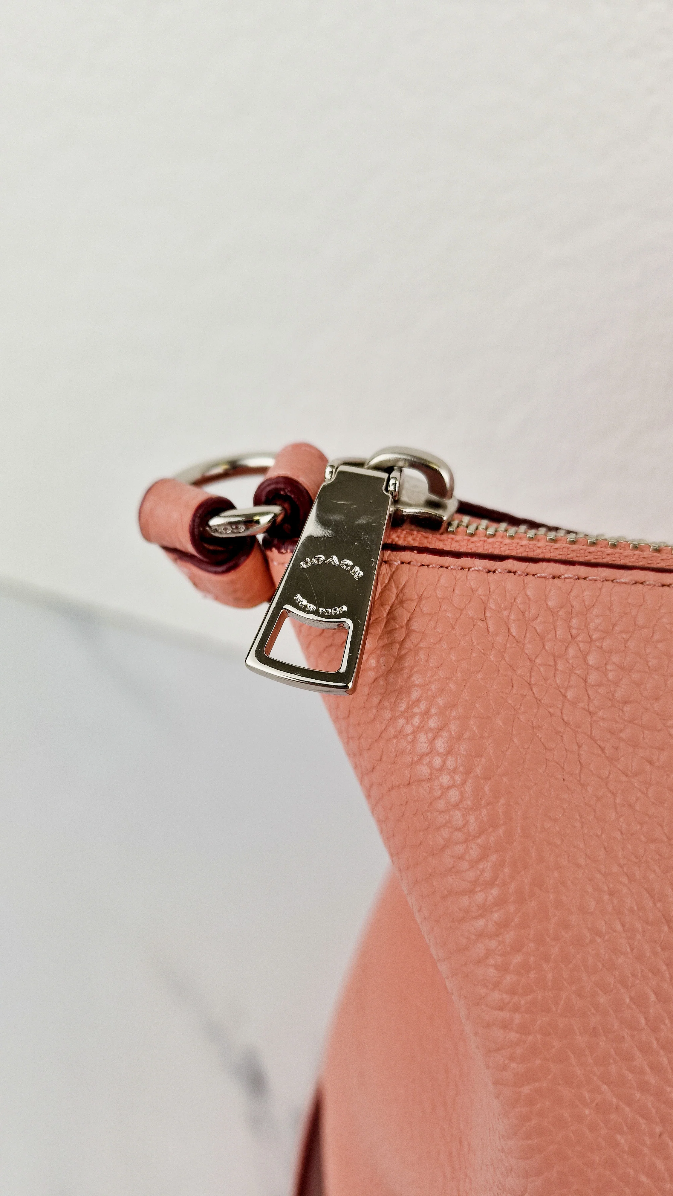 Coach Prairie Satchel in Peony Pink Pebble Leather - Zip Top Handbag - Coach 34340 - Image 5