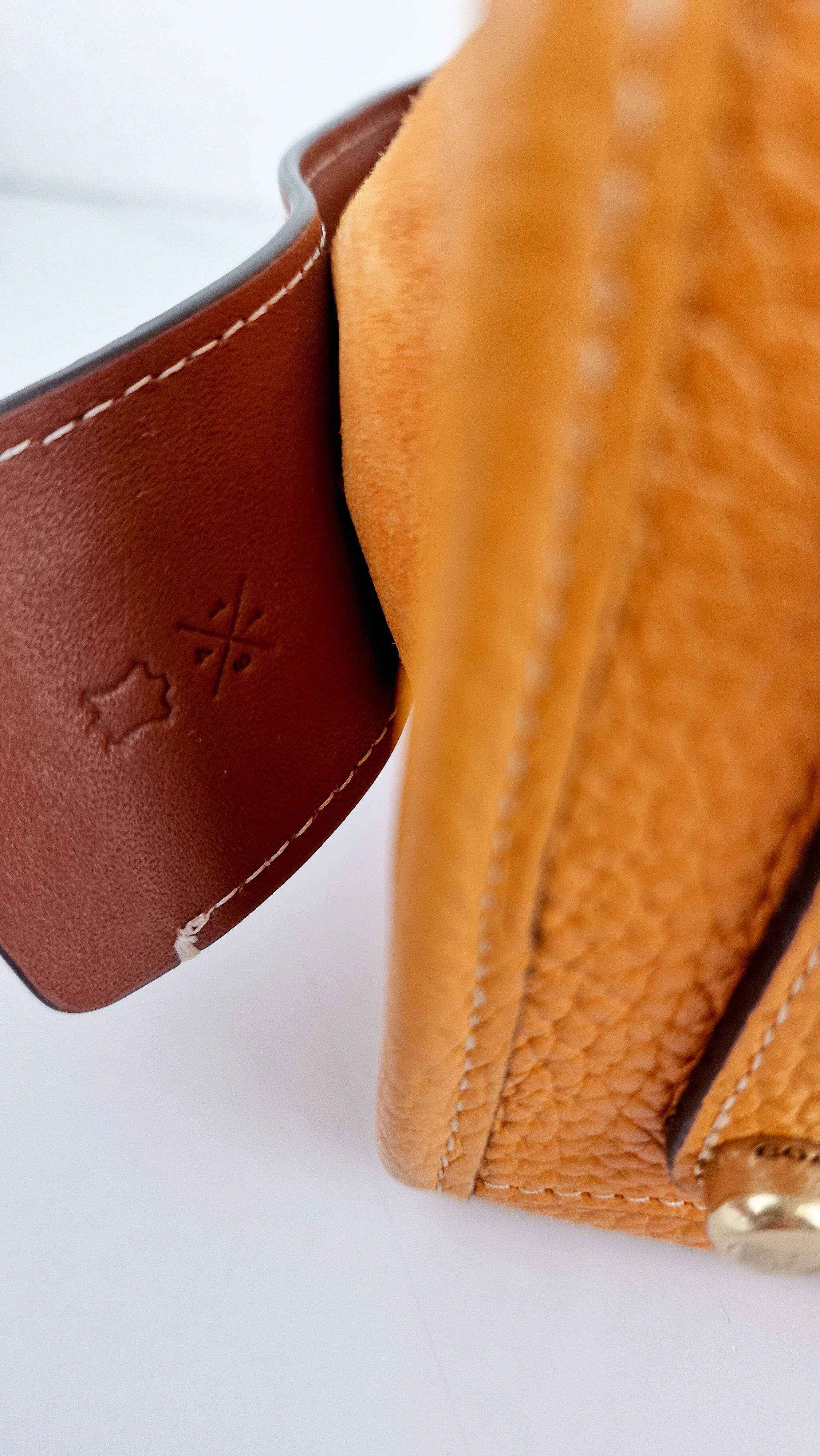 Coach Rogue 25 Colorblock Papaya Orange Leather & Suede - Handbag Crossbody Shoulder Bag - Coach C5575 - Image 13