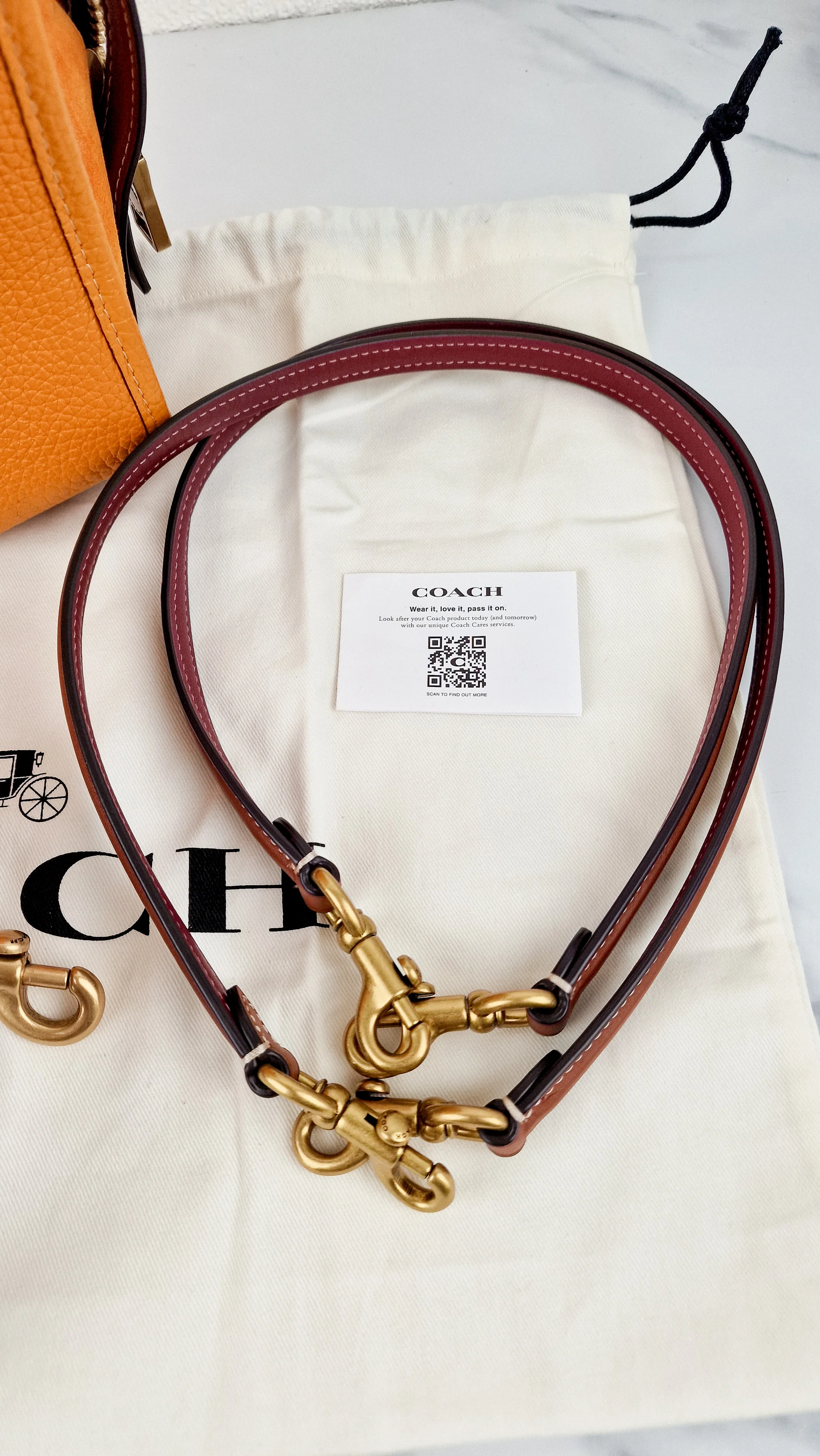 Coach Rogue 25 Colorblock Papaya Orange Leather & Suede - Handbag Crossbody Shoulder Bag - Coach C5575 - Image 23