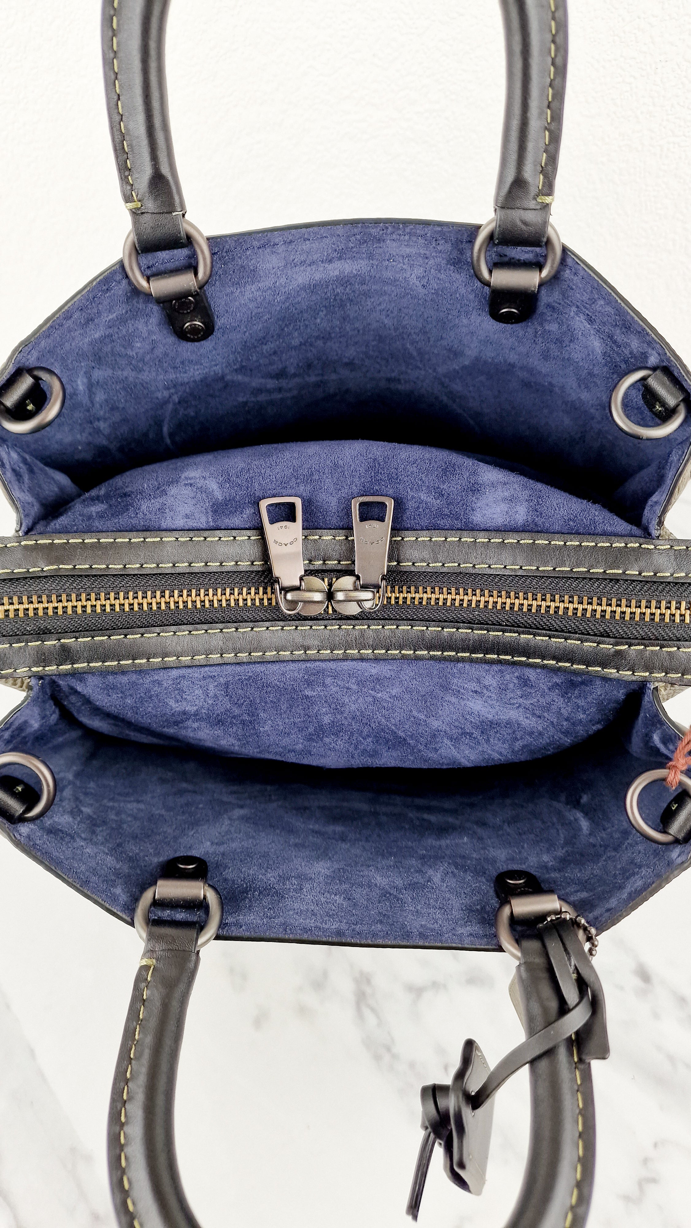 Coach Rogue 31 Olive Army Green With Black Details Handbag Colorblock Dark Green - Coach 38124 - Image 13