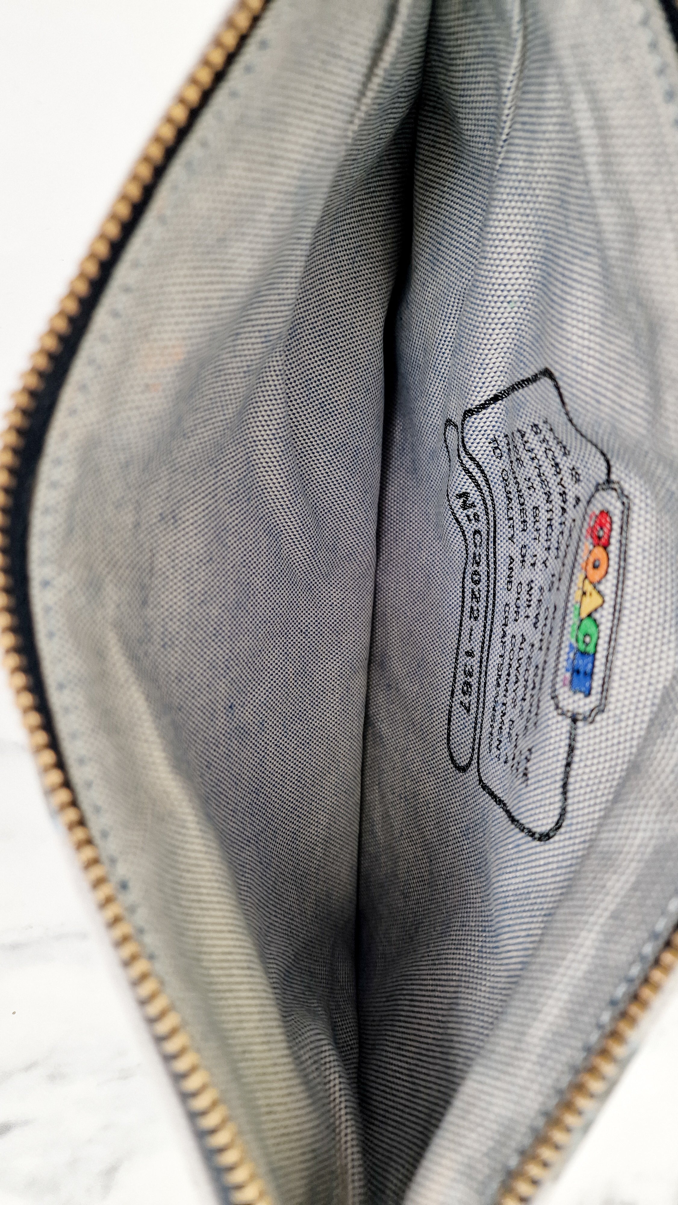 Coach Sharky Turnlock Pouch in Rainbow Signature on Palm Tree canvas Grey Clutch - 1367 - Image 8